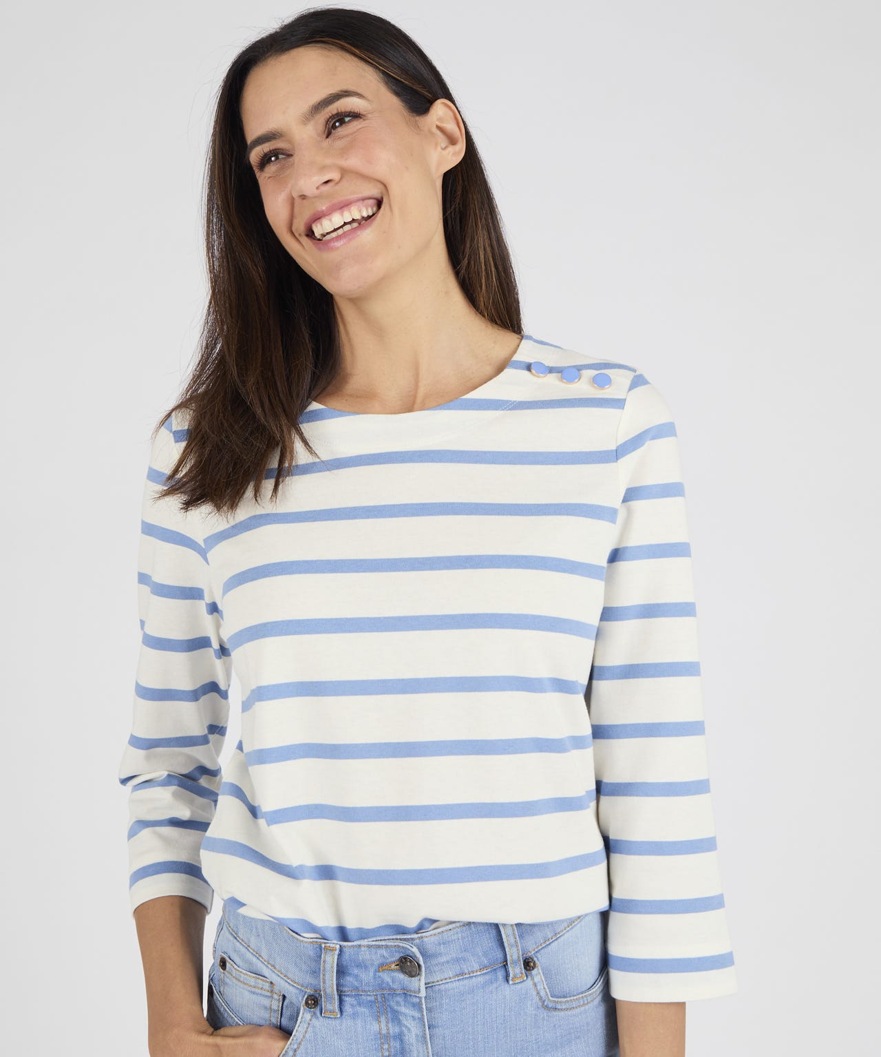 Stripe Breton Style Top