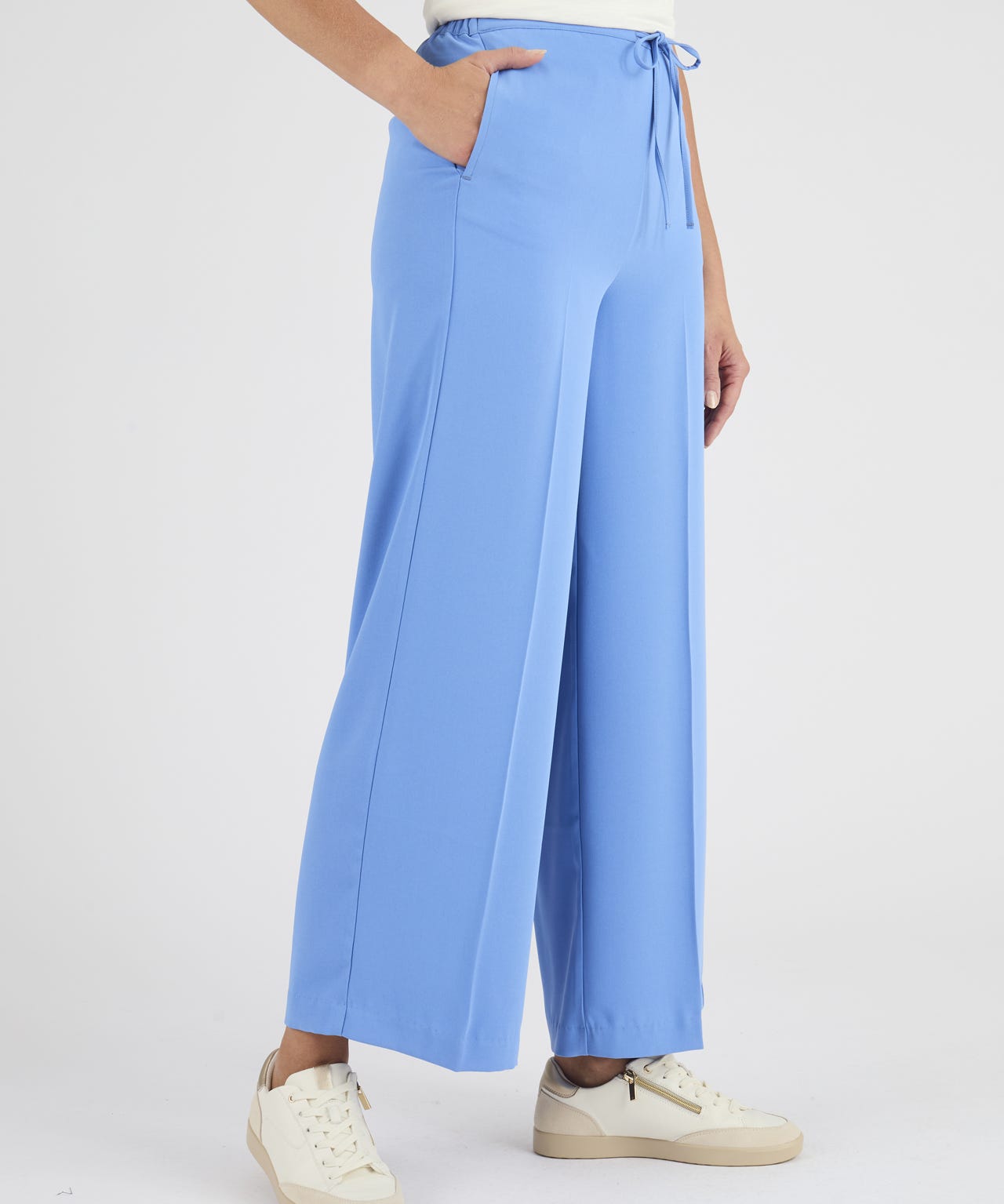 Pull-on Wide Leg Trousers