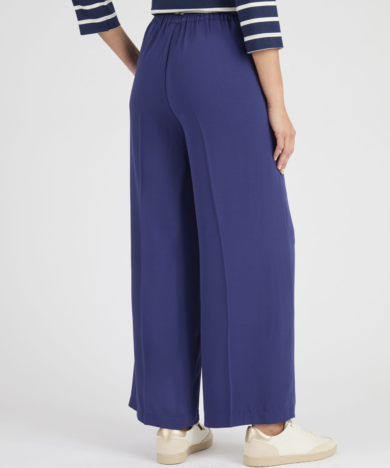 Pull-on Wide Leg Trousers