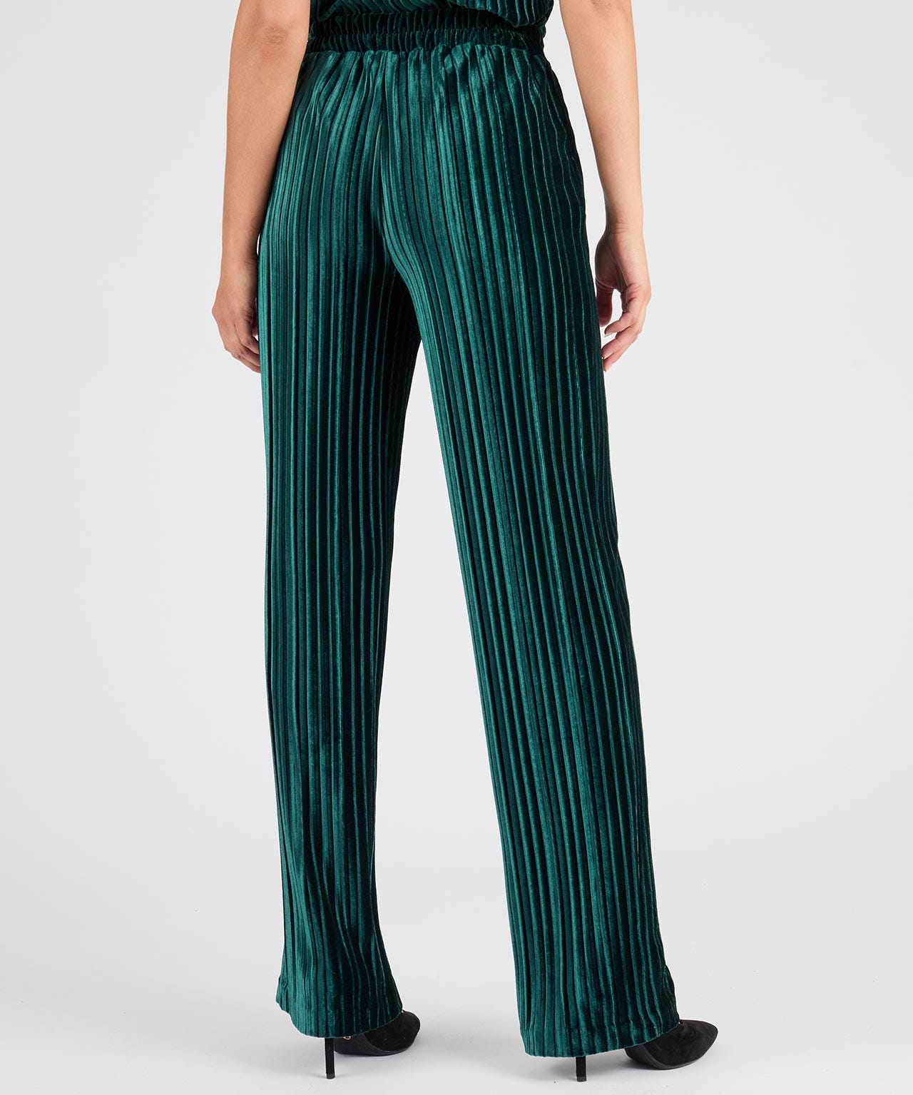 Velour Pleated Trousers