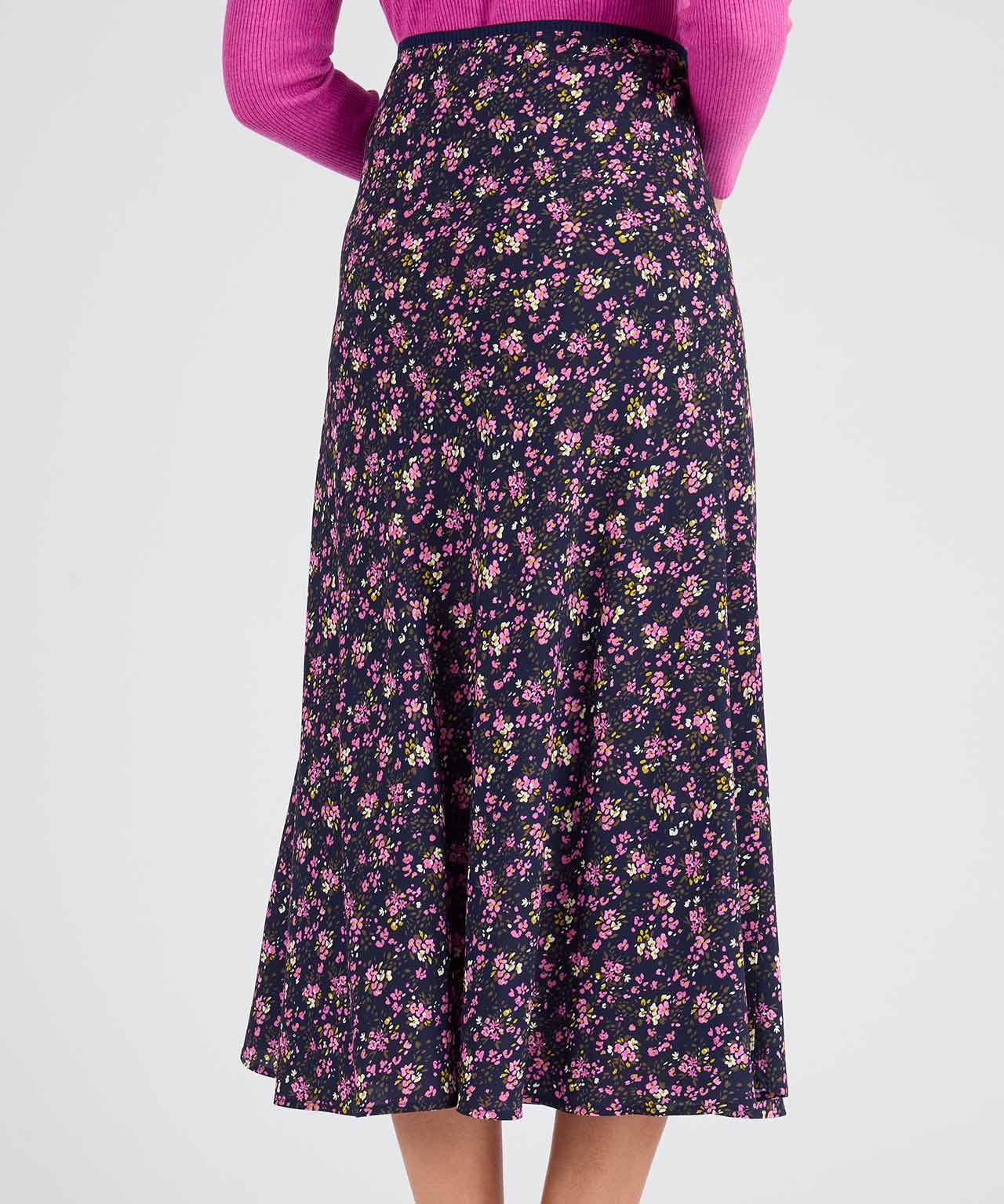 Pull-on Printed Skirt