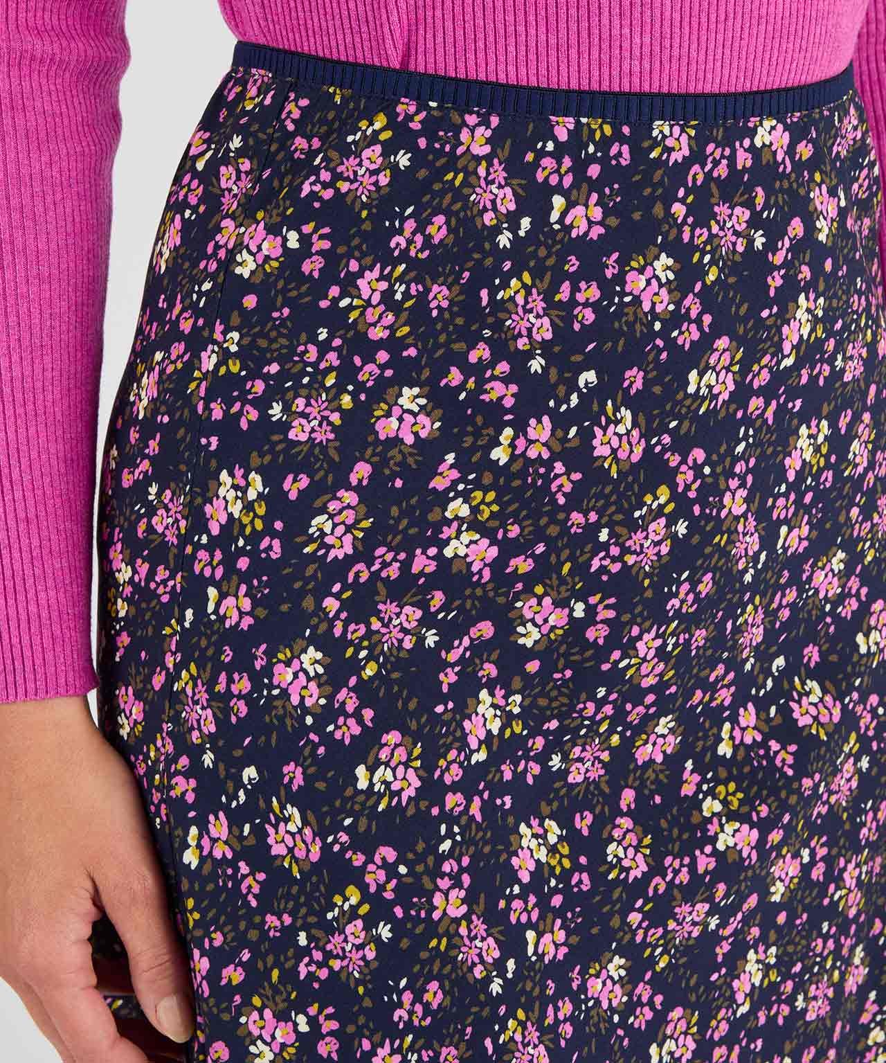 Pull-on Printed Skirt