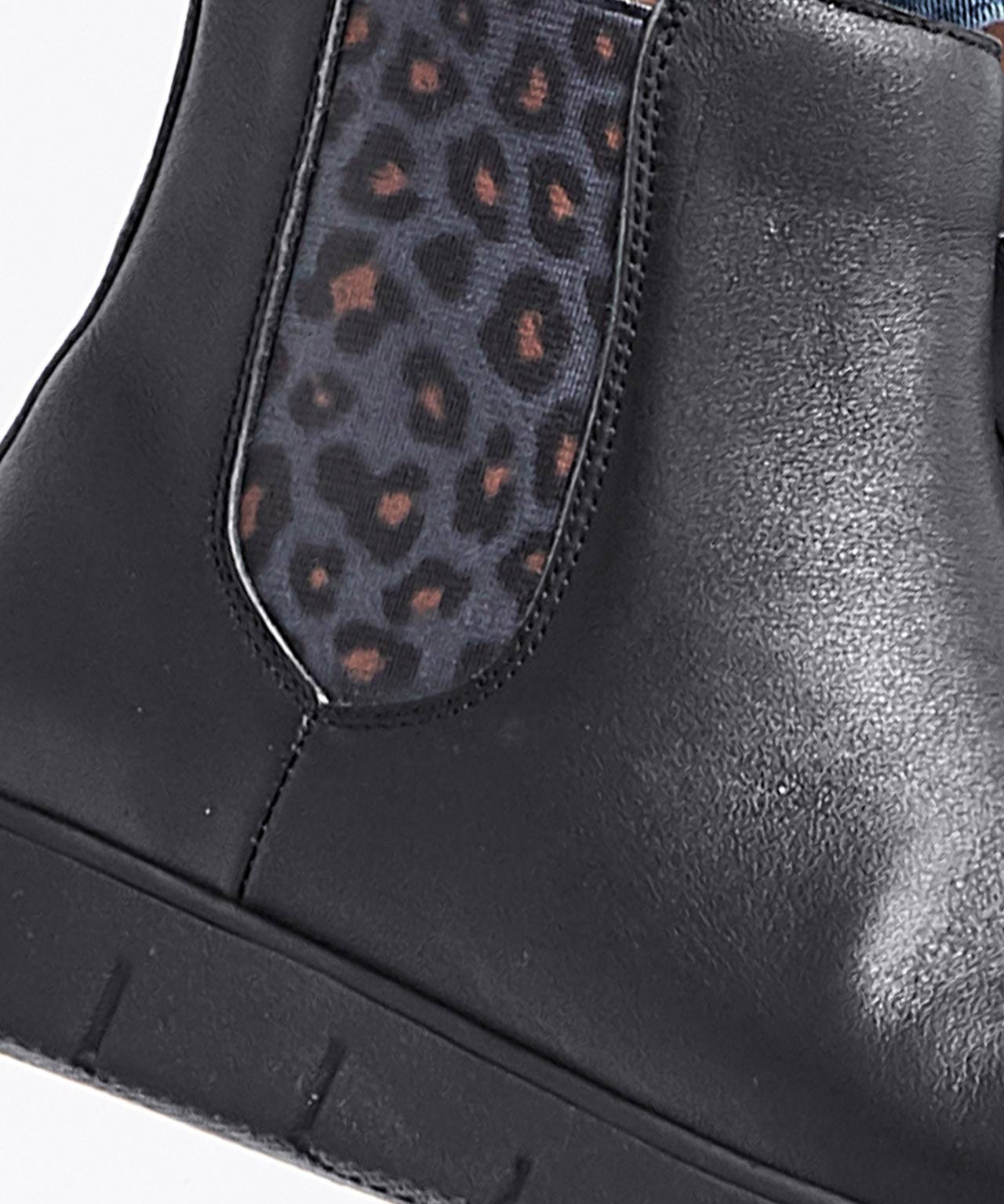 Amortyl Animal Print Detail Boots