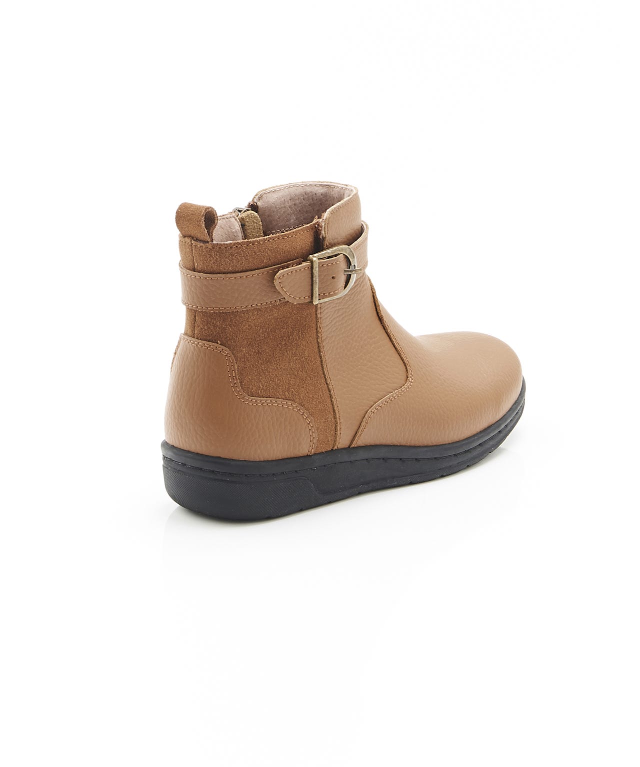 Amortyl Buckle Trim Ankle Boots