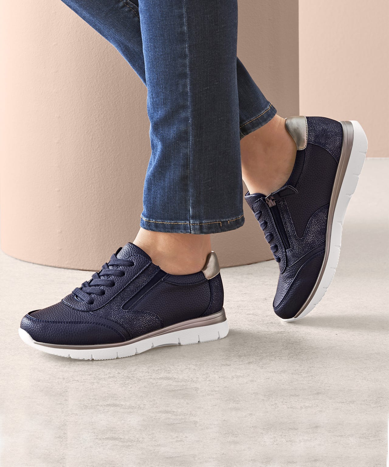 Amortyl Zip and Lace Up Trainers