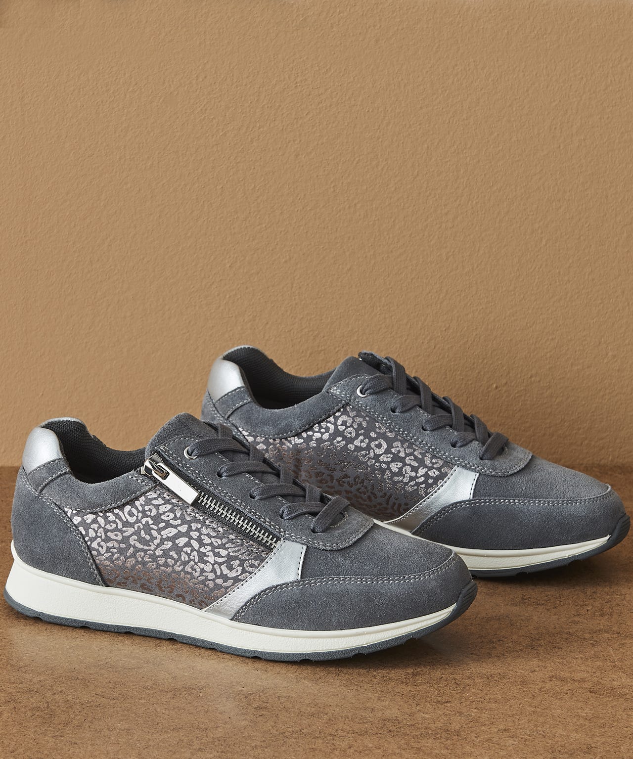 Amortyl Animal Print Trainers