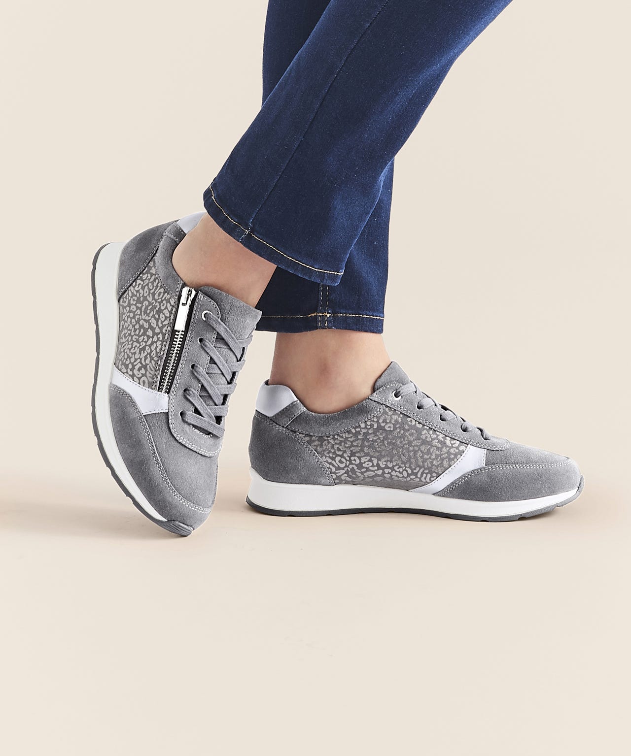 Amortyl Animal Print Trainers