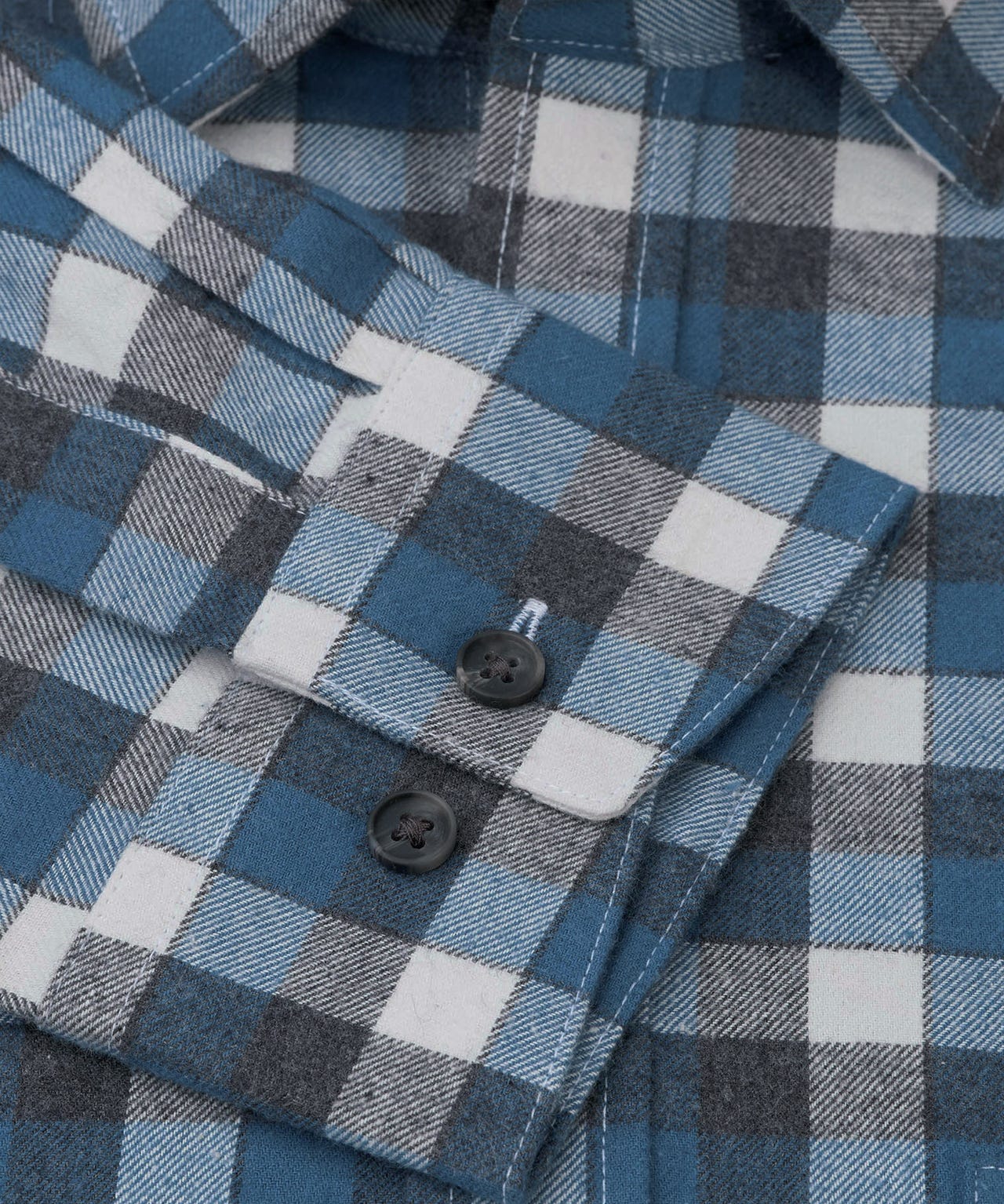 Brook Taverner Melange Check Casual Long Sleeve Shirt