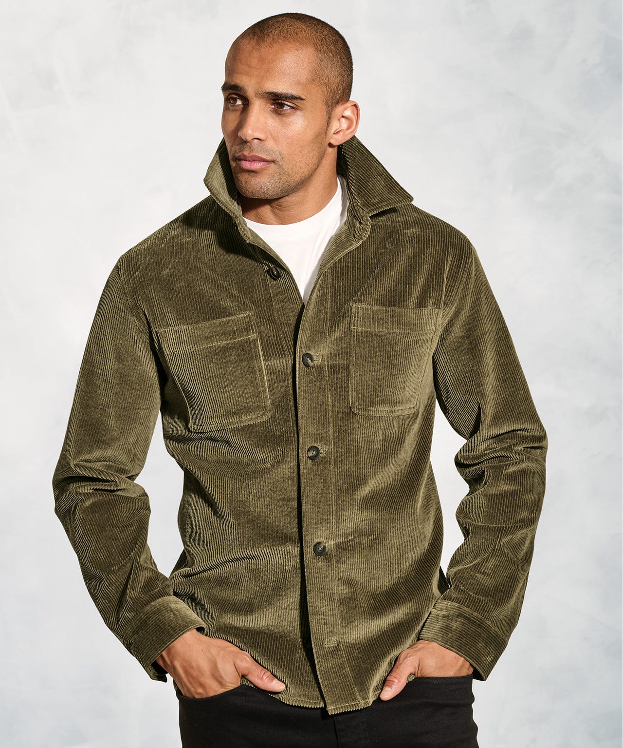 Brook Taverner Washed Cord 8W Overshirt