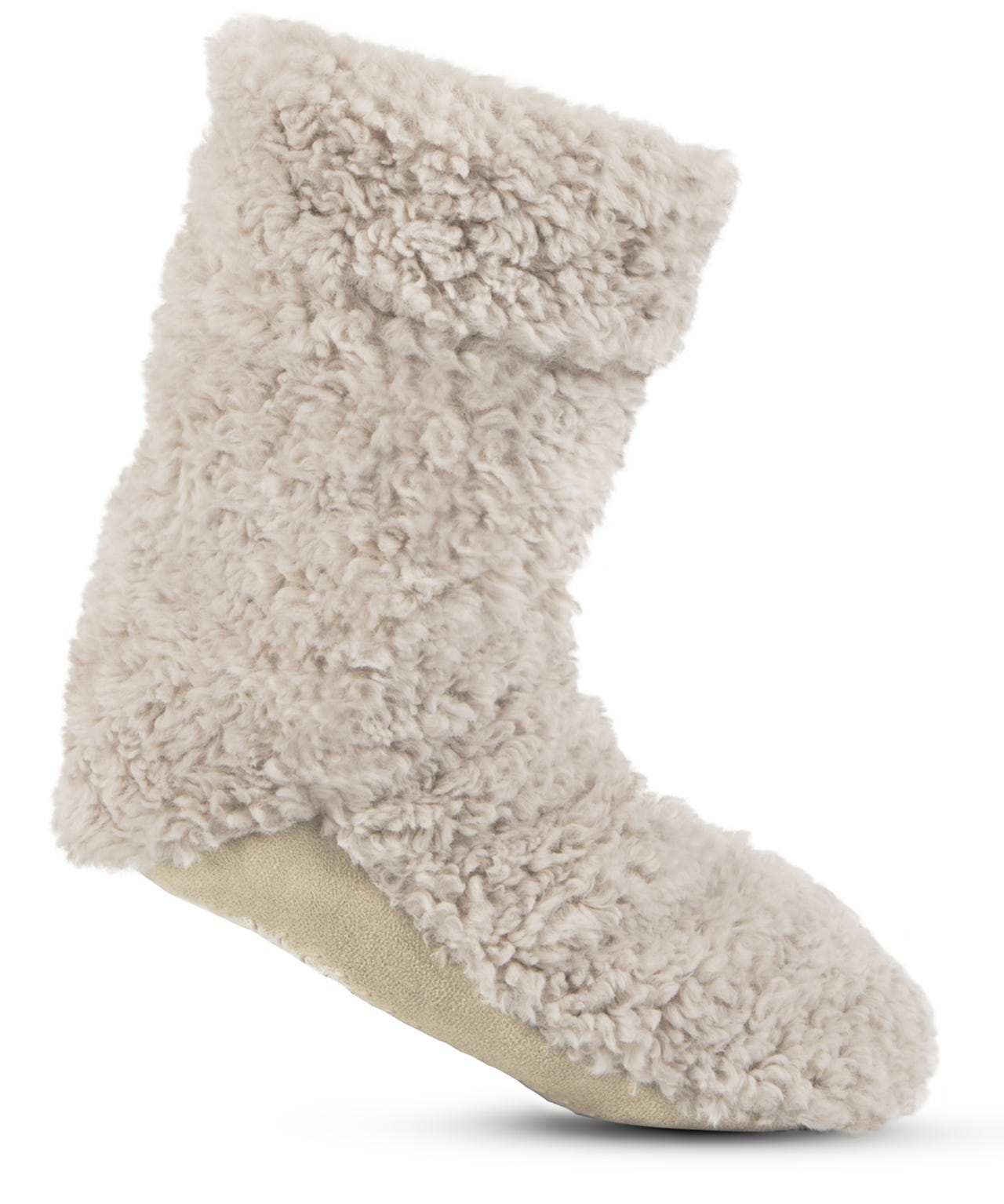 Totes Toasties Ladies Faux Fur Bootie Slipper Socks