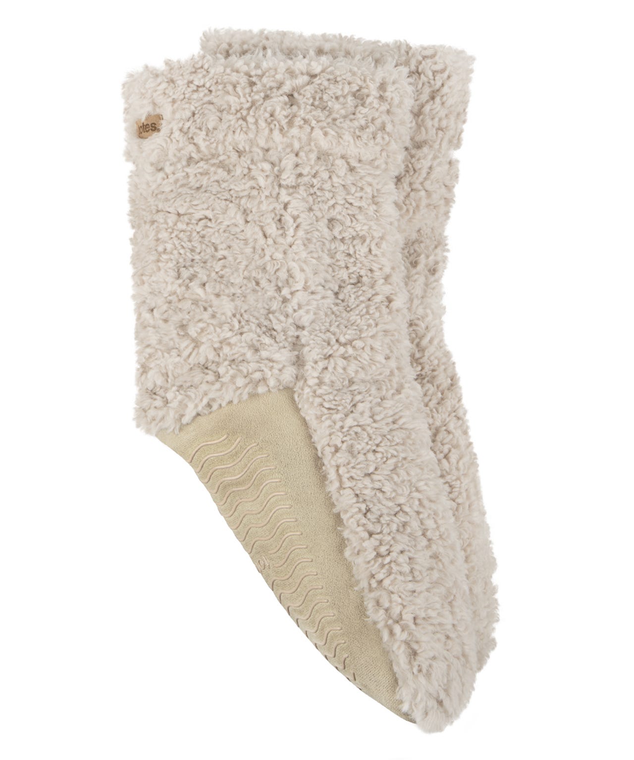 Totes Toasties Ladies Faux Fur Bootie Slipper Socks