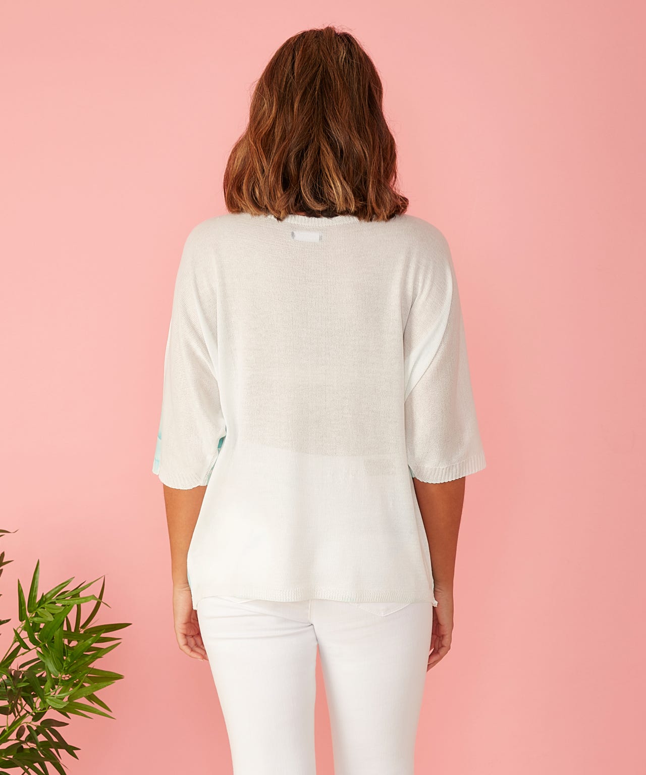 First Avenue - Printed Batwing Jumper