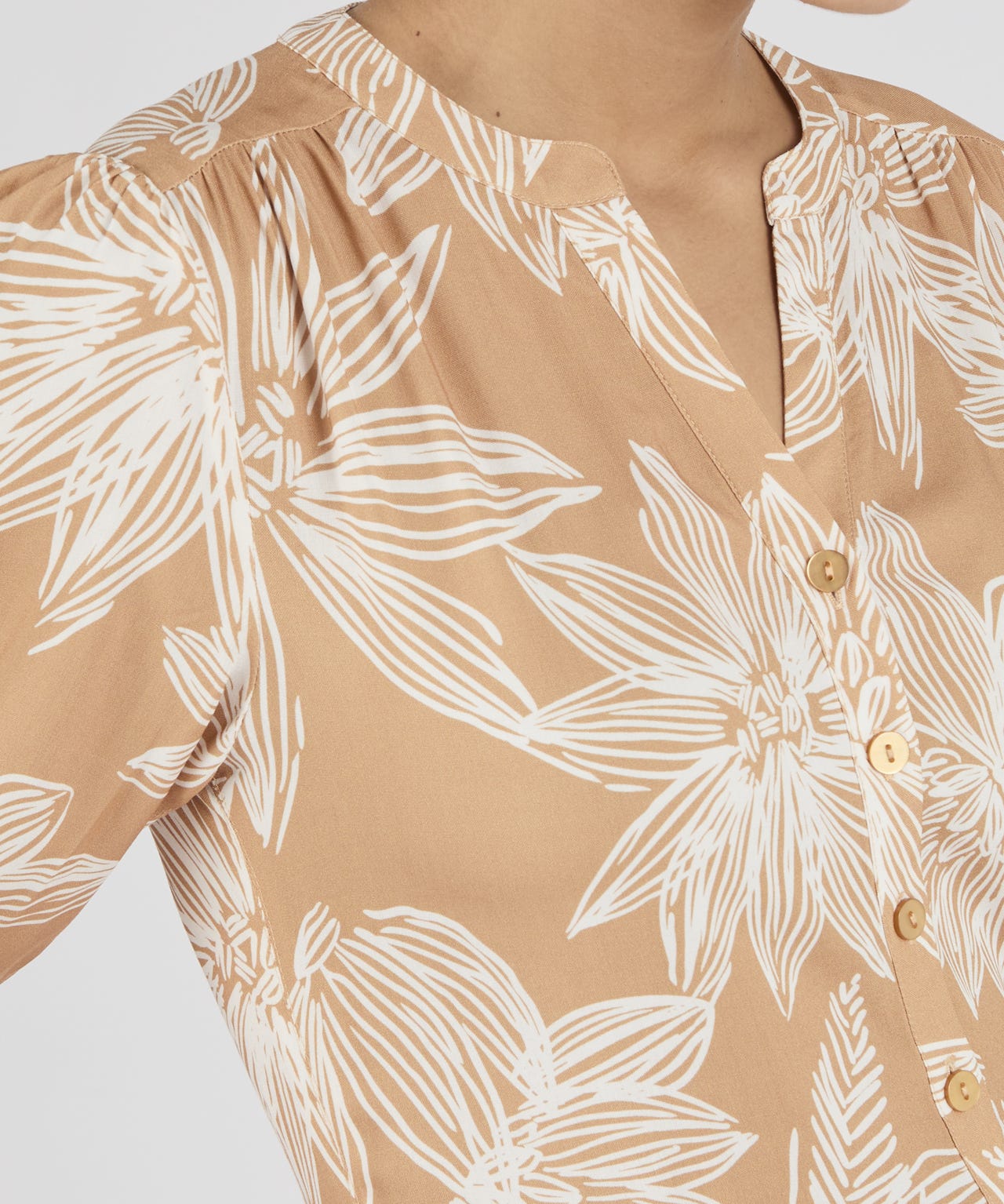 Floral Print Tiered Dress