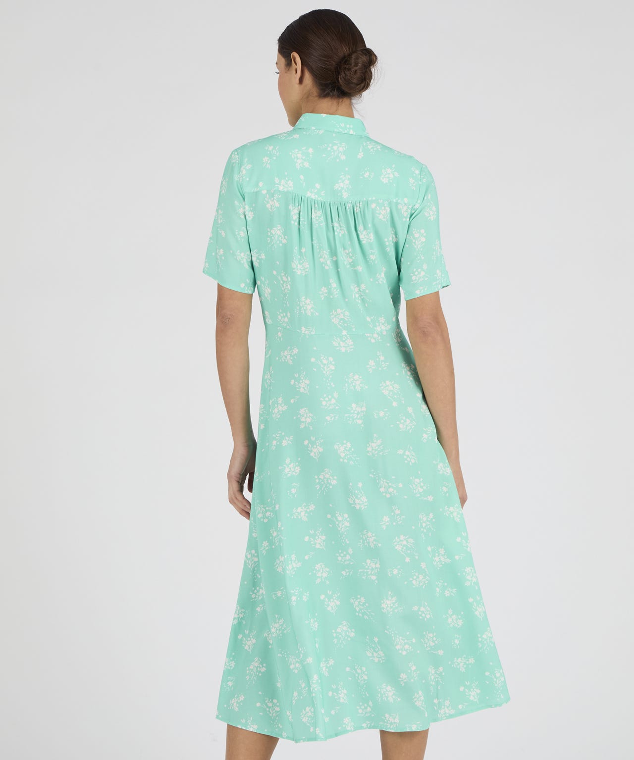 Floral Print Shirt Dress