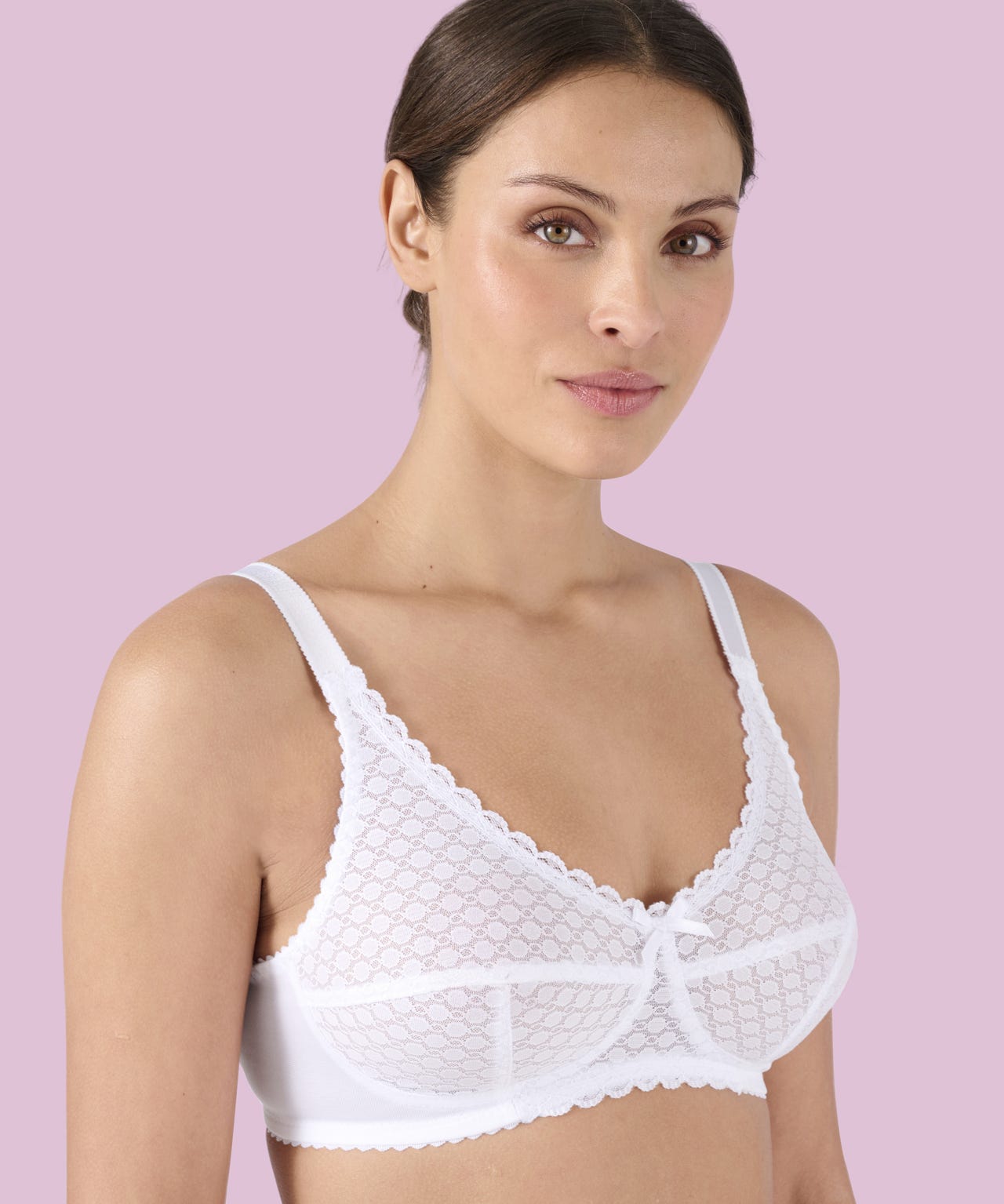 Non-wired Lace Detail Bra