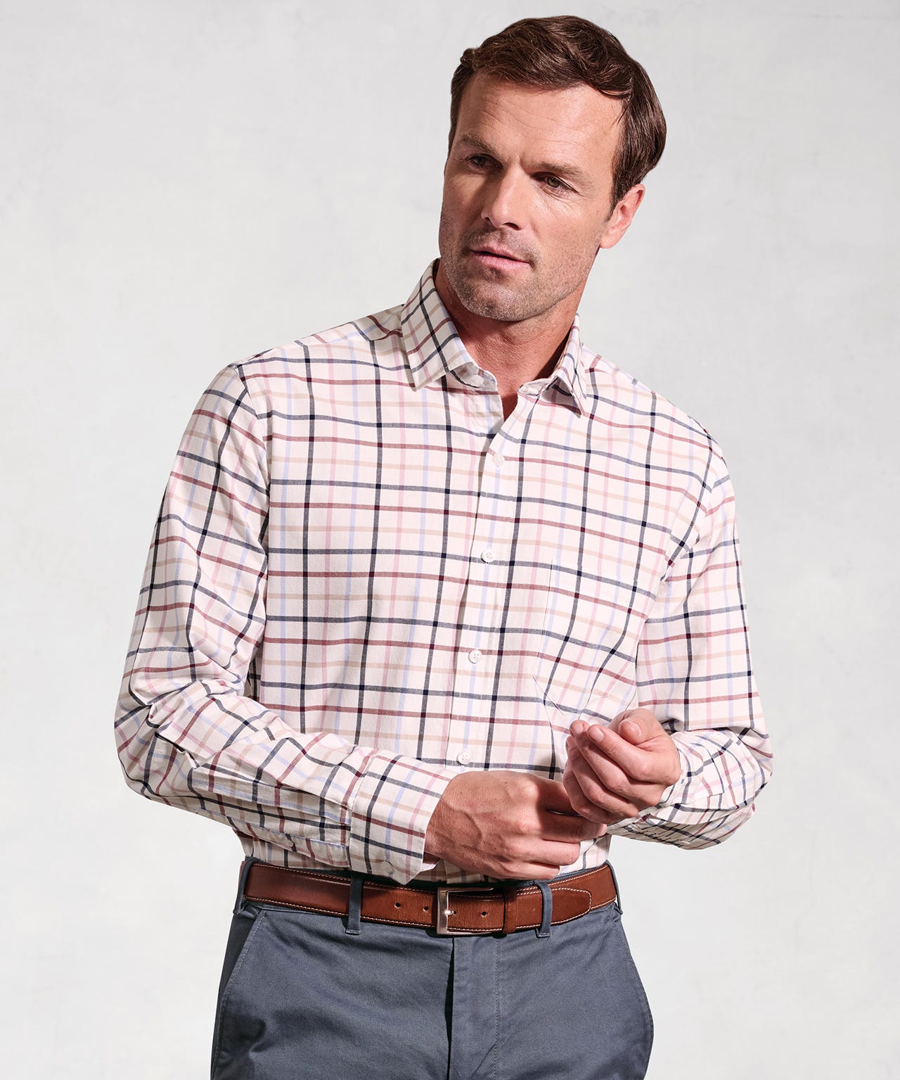 Brook Taverner - Tattersall Check Long Sleeve Shirt