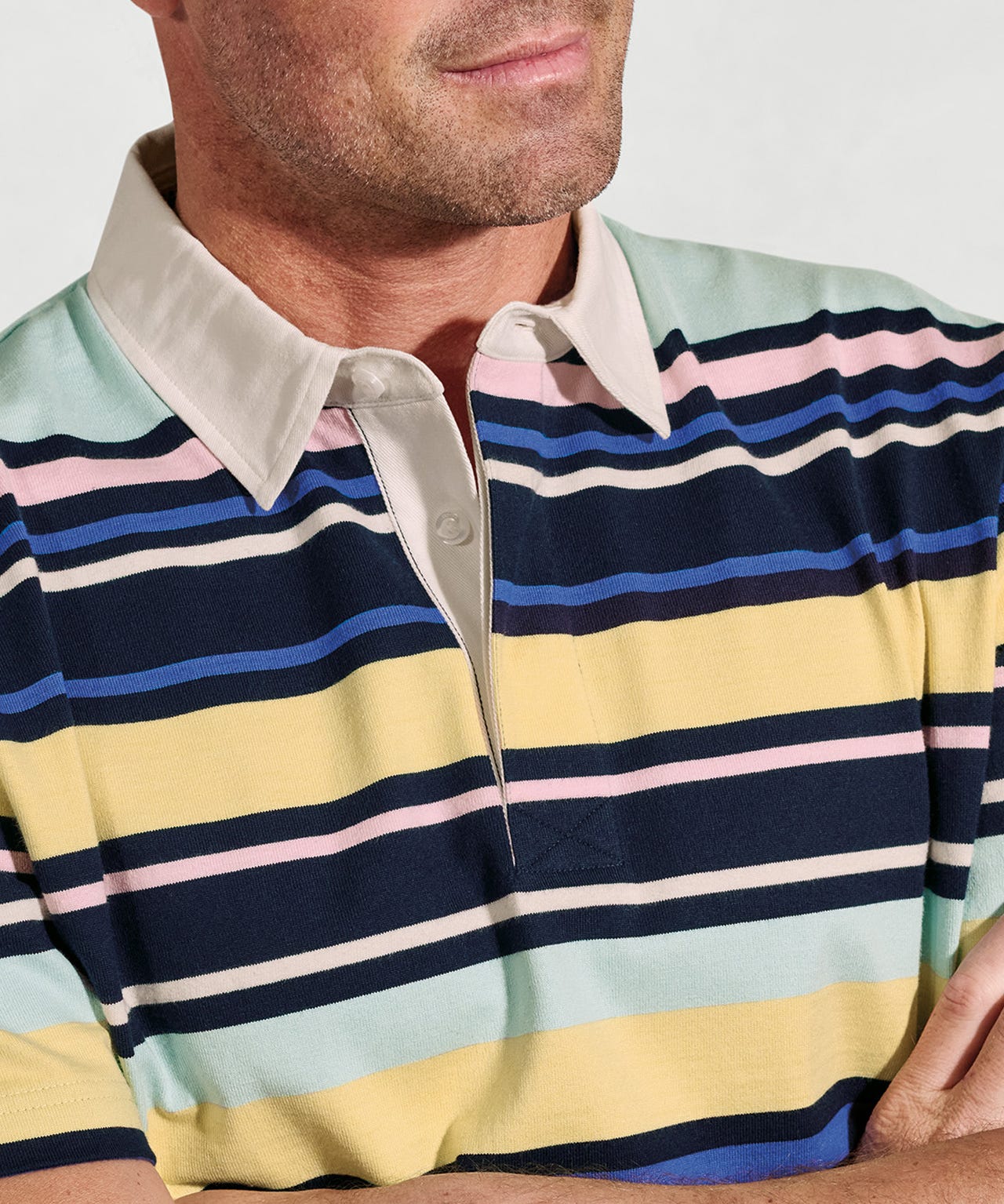 Brook Taverner - Walken SS Irregular Stripe Rugby Shirt