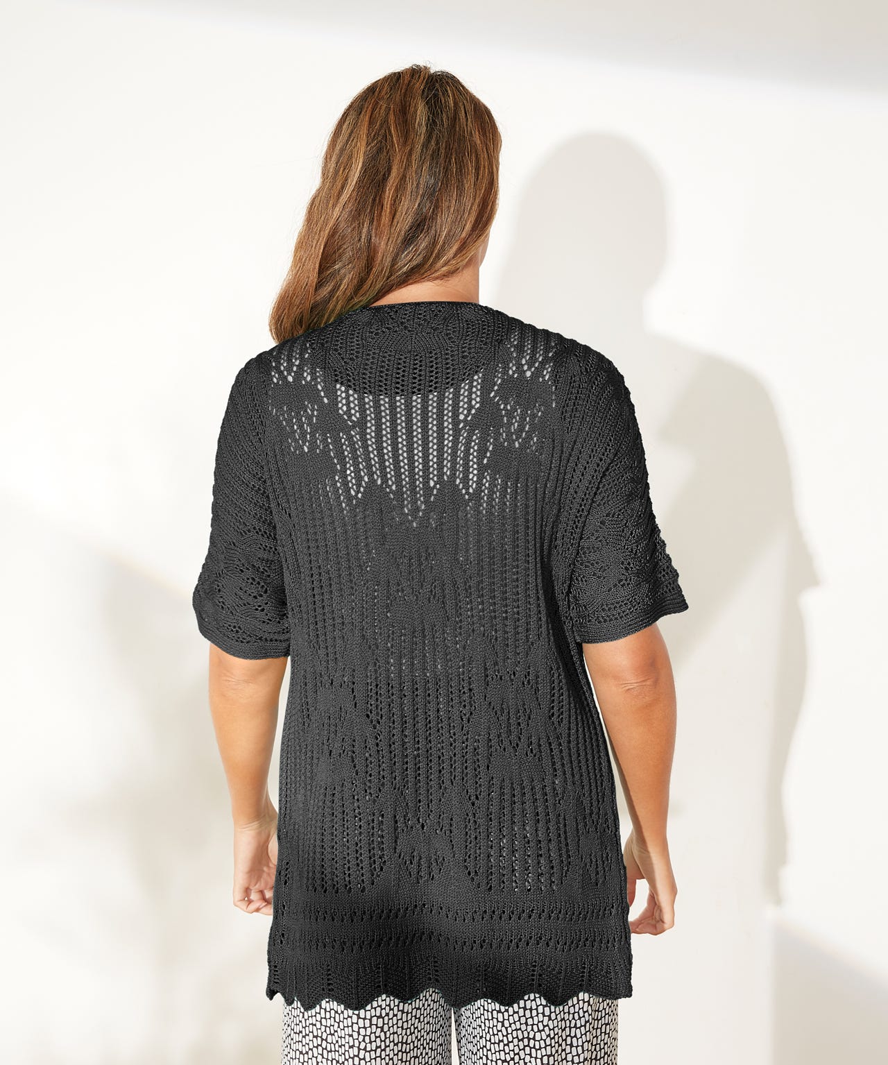 First Avenue - Crochet Short Length Cardigan