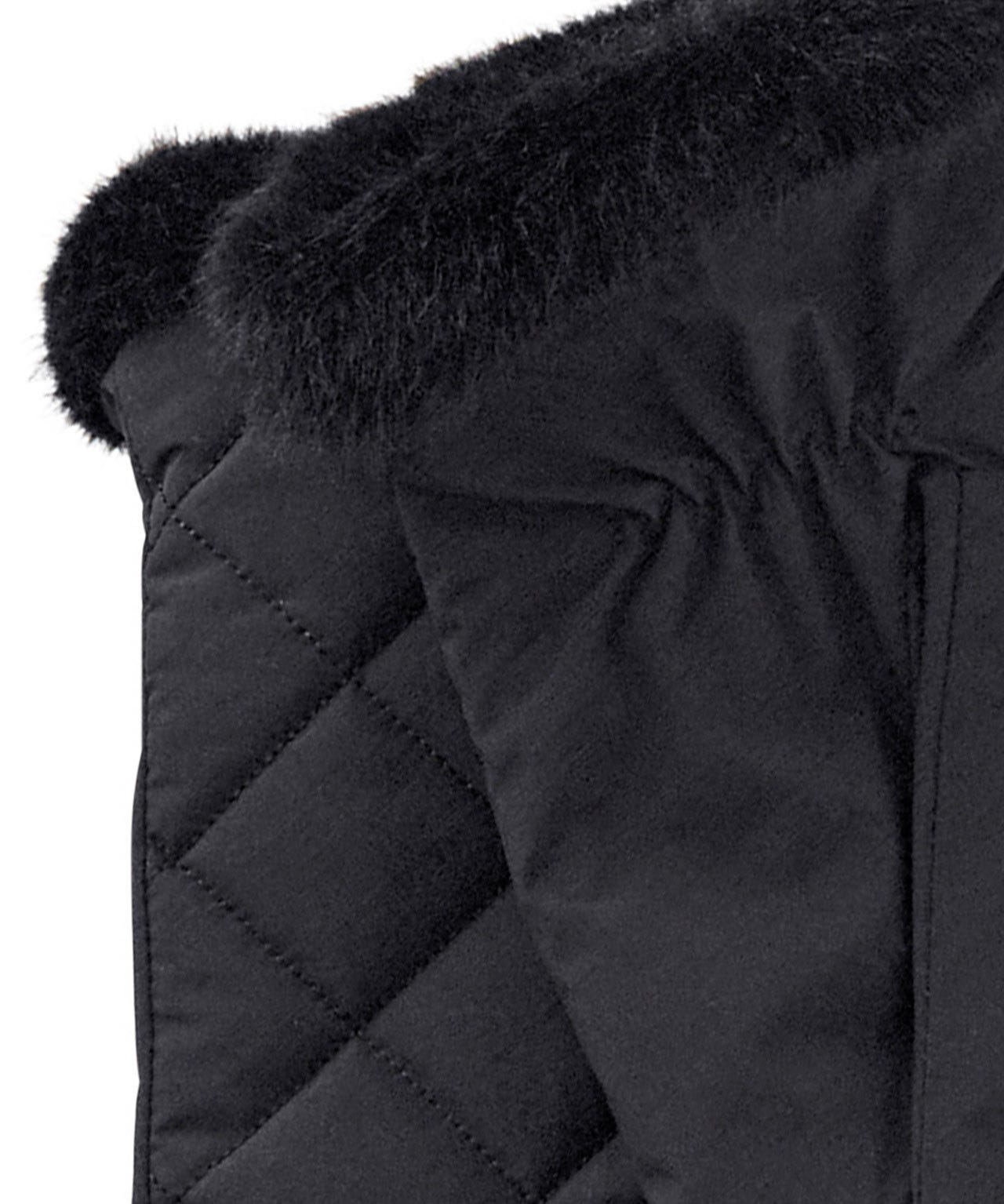 Faux Fur Trim Gloves