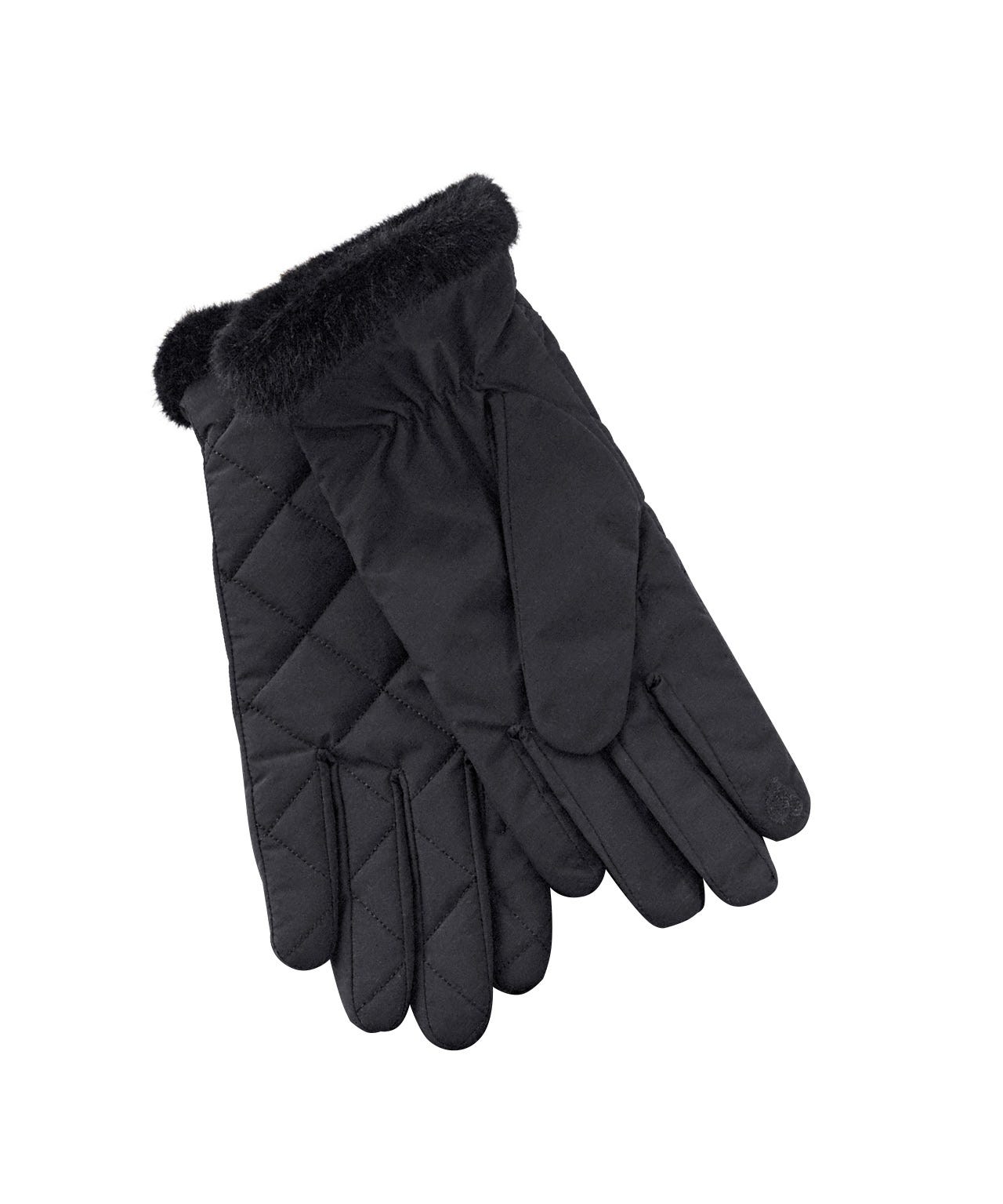 Faux Fur Trim Gloves
