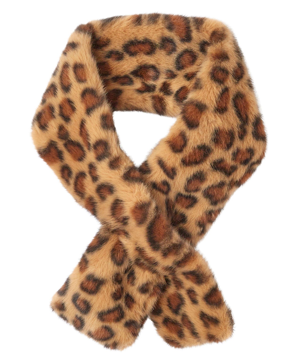 Leopard Wrap-over Scarf