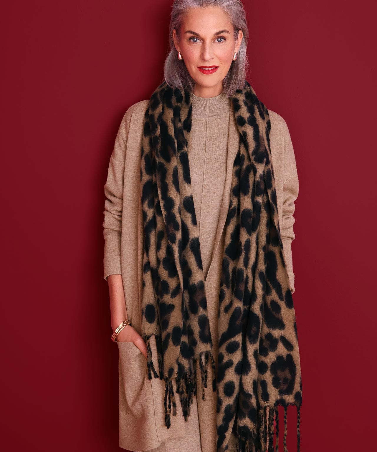 Leopard Print Scarf