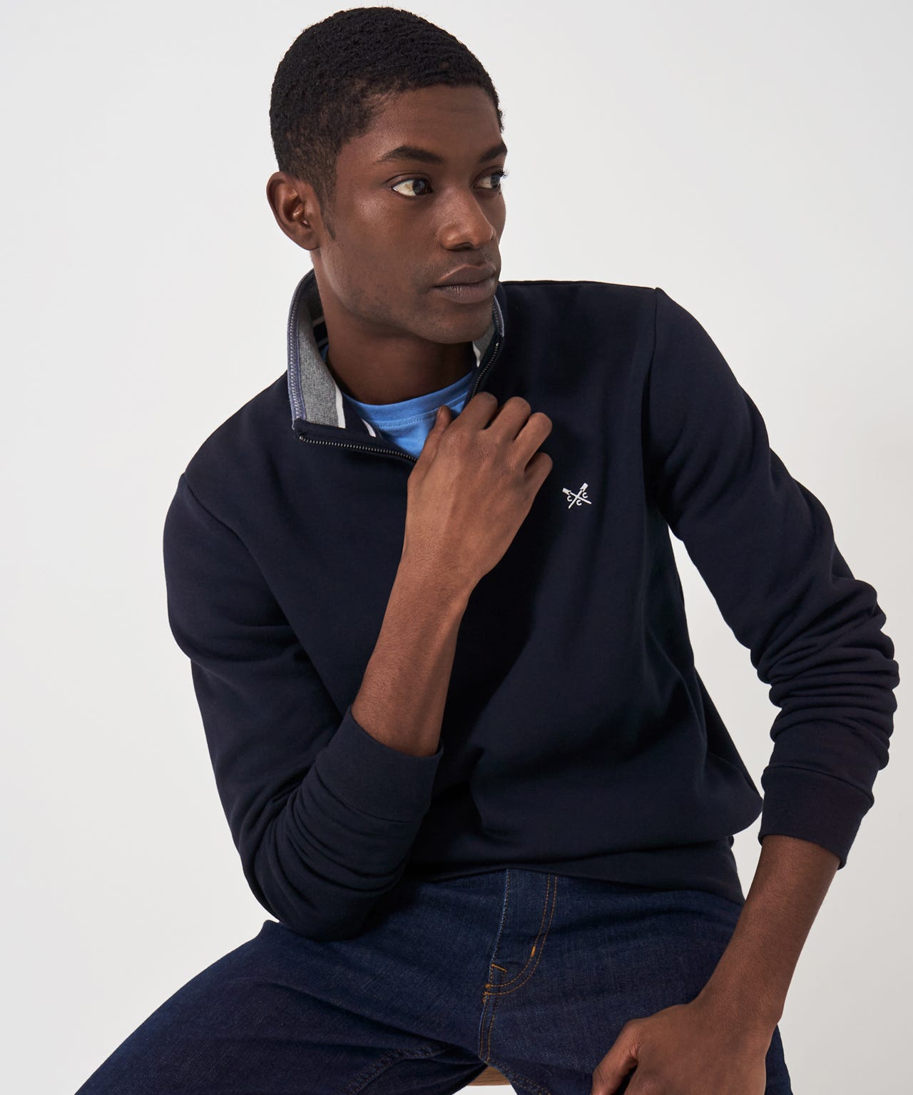 Crew Clothing - Classic Half Zip Sweatshirt