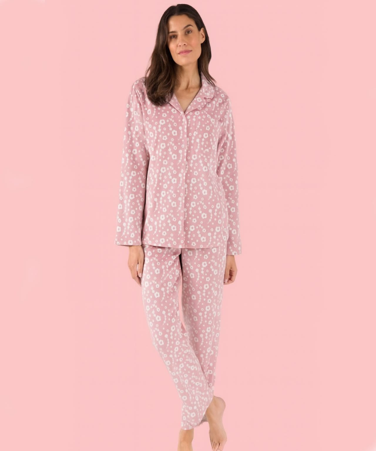Fleece Button-Through Pyjamas