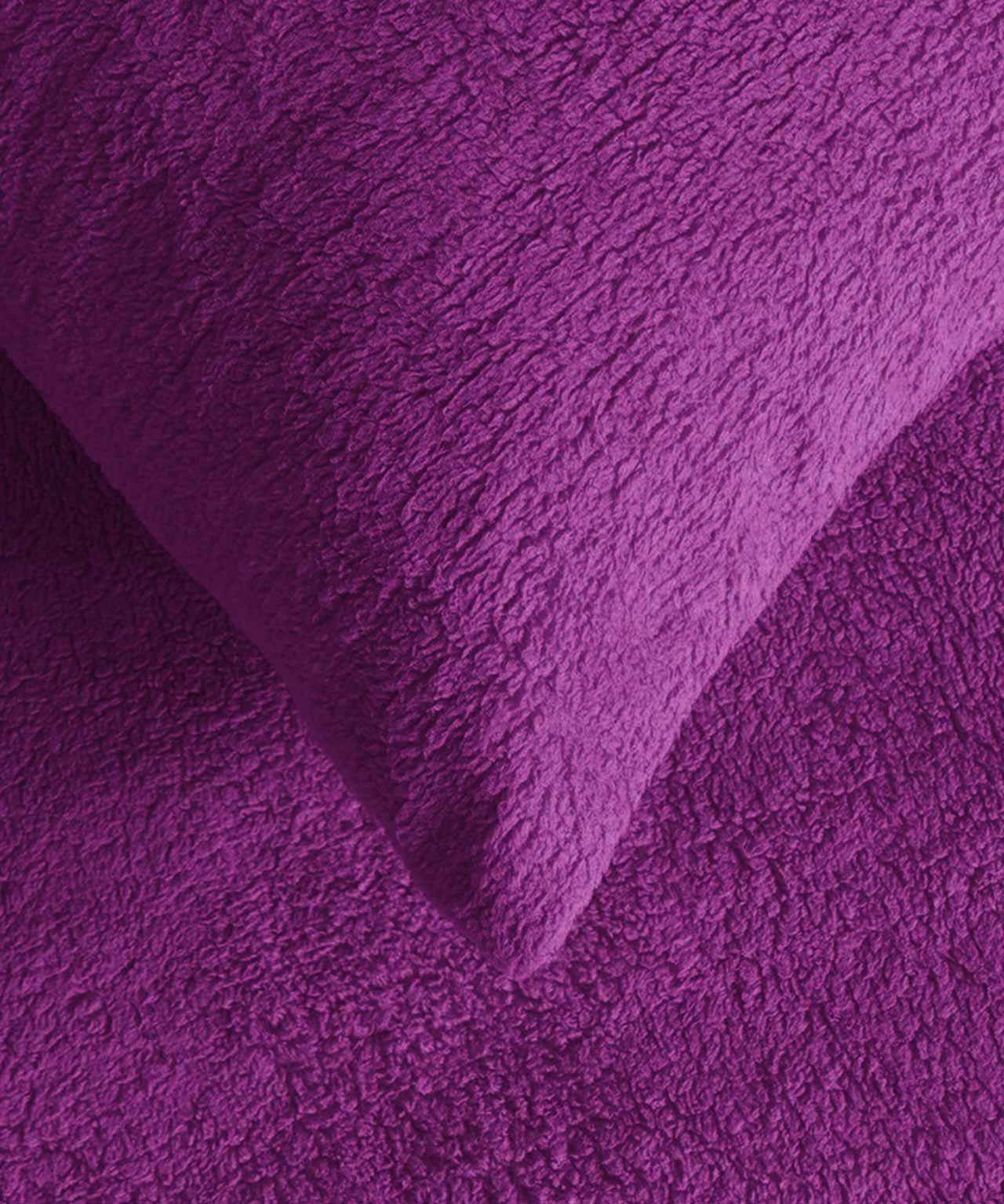 Pack of 2 Teddy Fleece Pillowcases