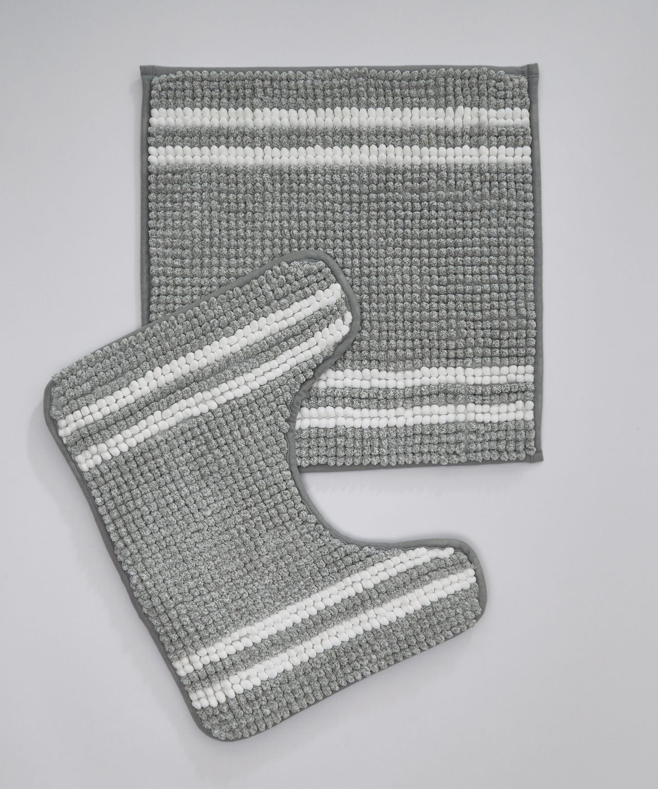 Stripe Pedestal & Shower Mat