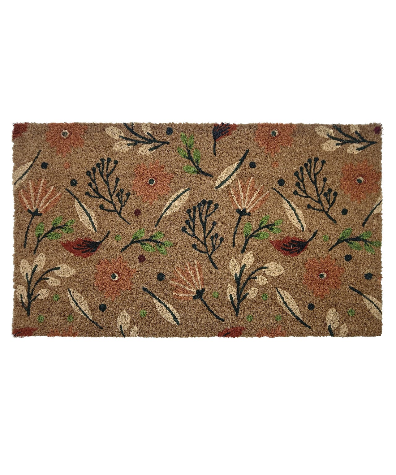 Autumn Floral Coir Mat