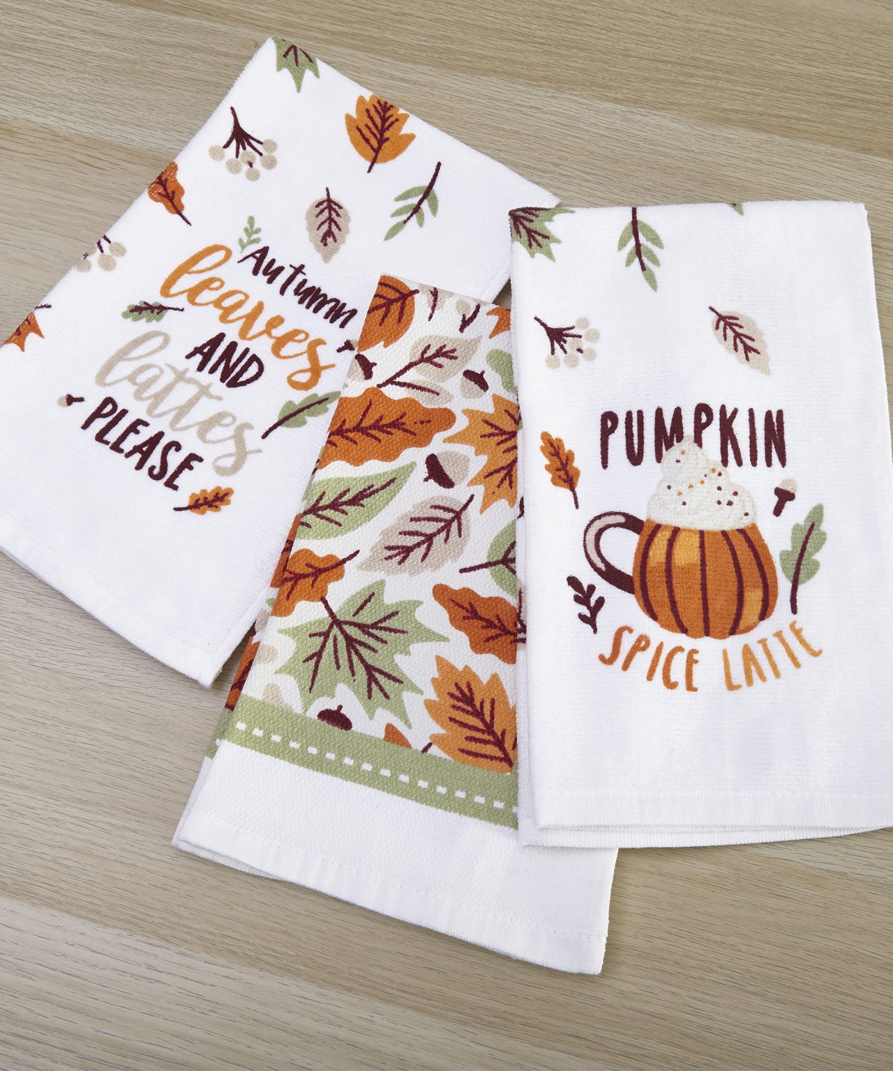 Autumn Leaves Oven Glove & Tea Towel Set