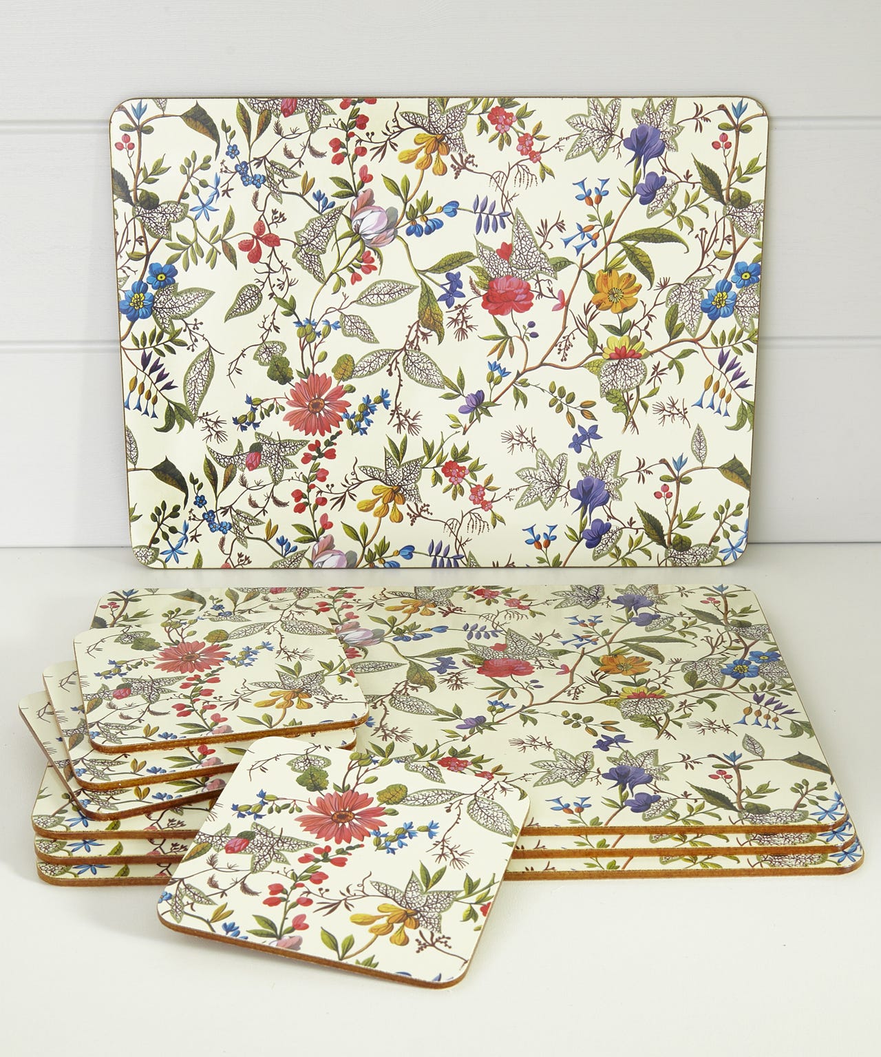 8-Piece Floral Coaster / Table Mat Set