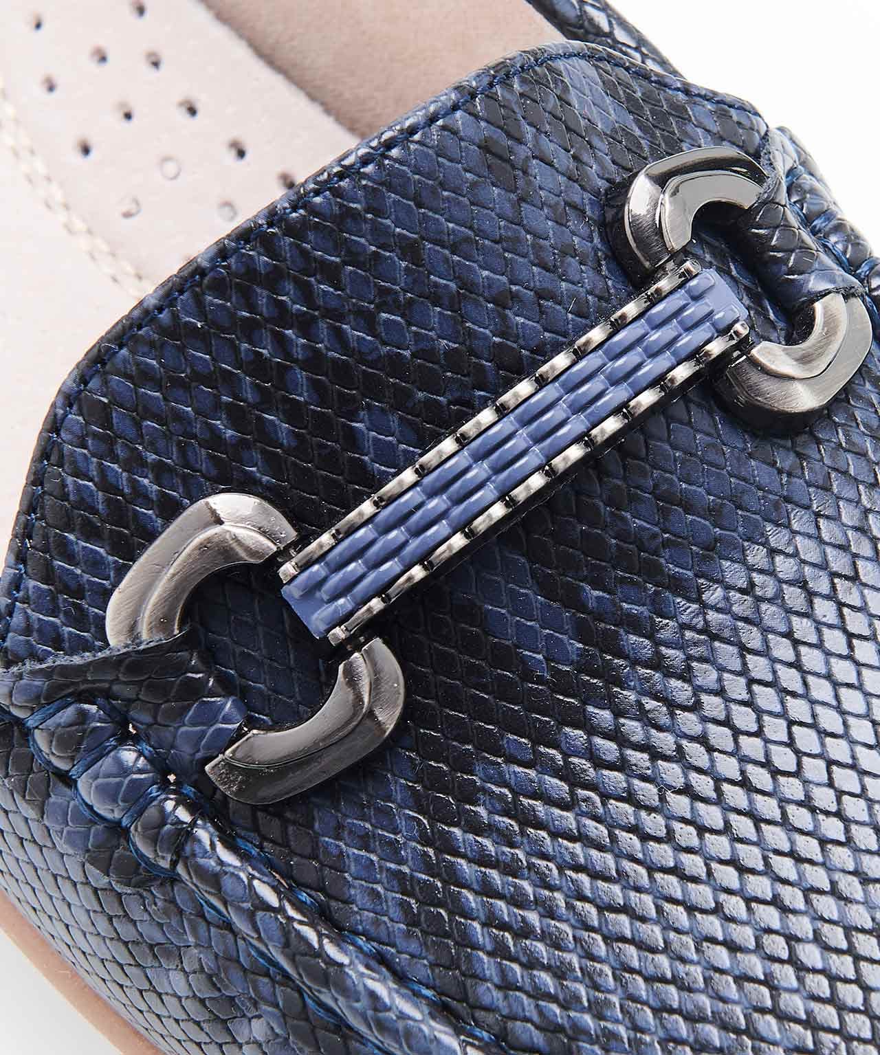 Reptile Print Moccasin Loafer