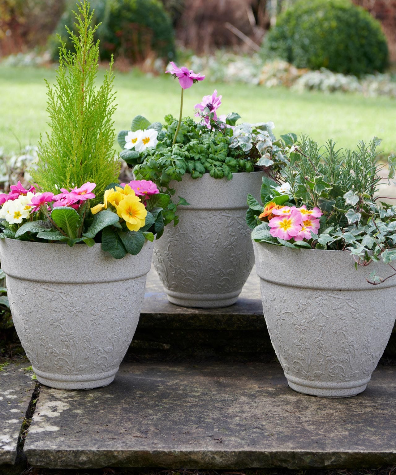 Floral Design Planters 3 Pack