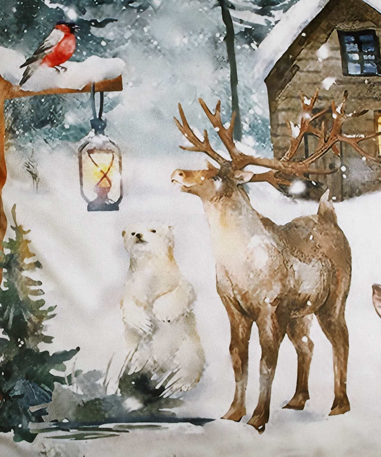 Pack of 2 Winter Forest Cushion Covers