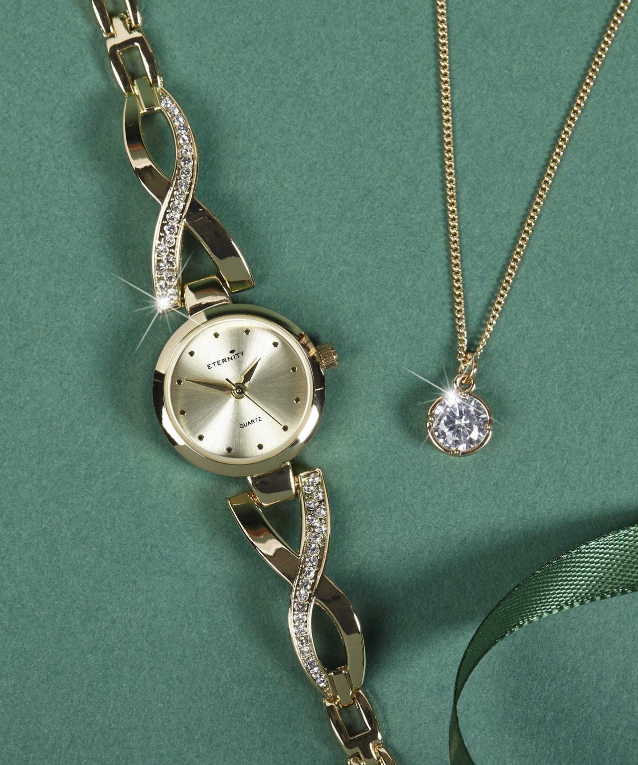 Eternity Watch & Necklace Set
