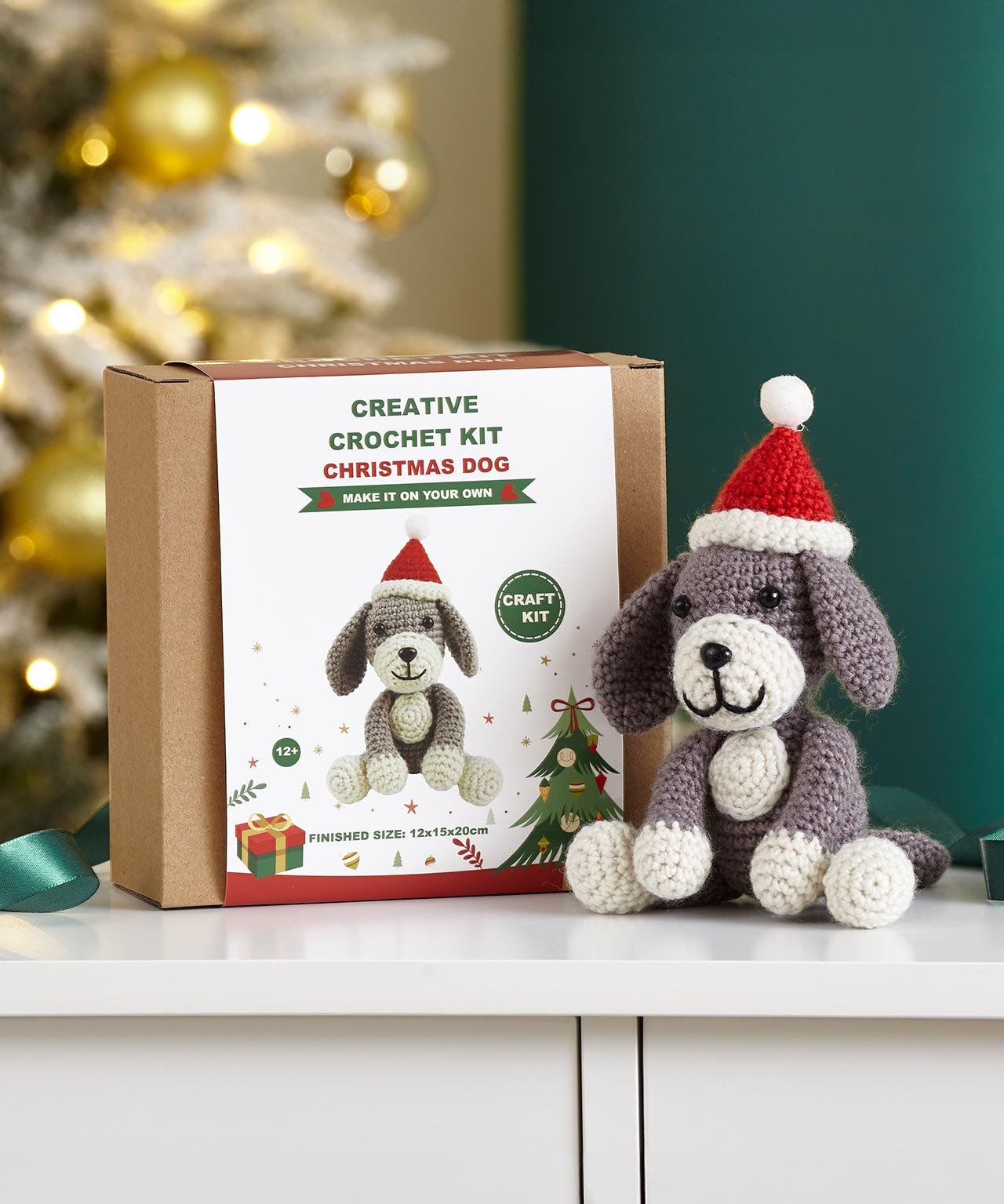 Creative Crochet Kit - Christmas Dog