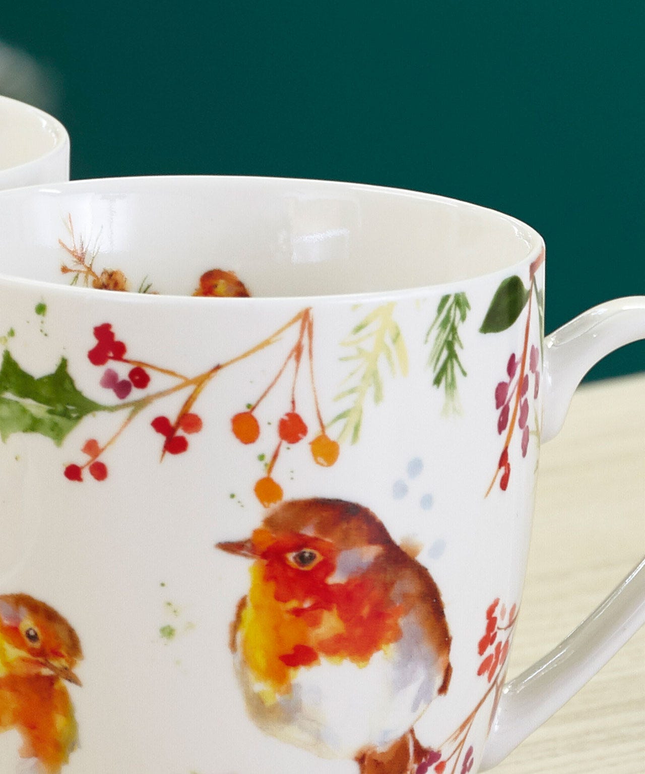 Pack of 2 Robins Mugs