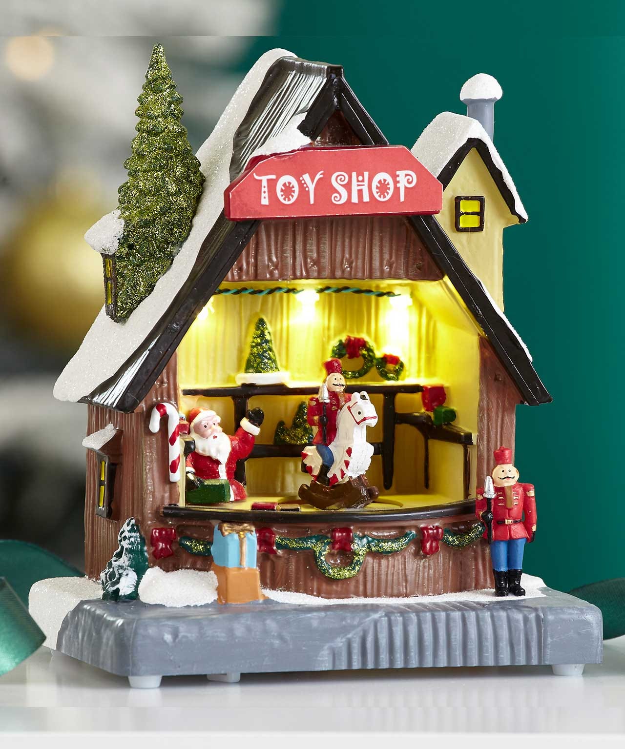 Lit Christmas Toy Shop