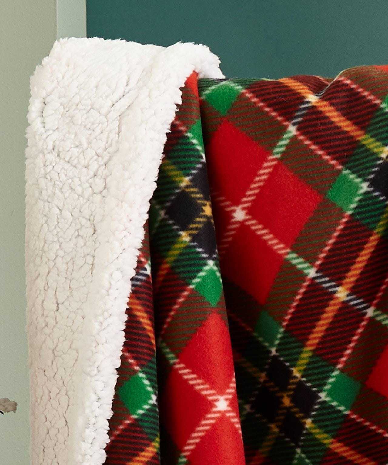 Checked Sherpa Throw