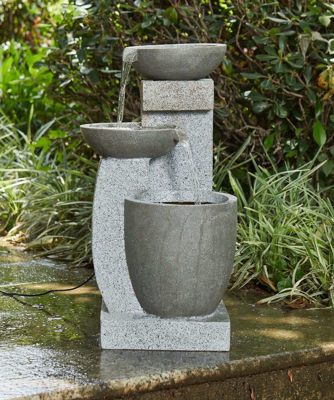 Harmonia Garden Water Fountain with Cascade Waterfall