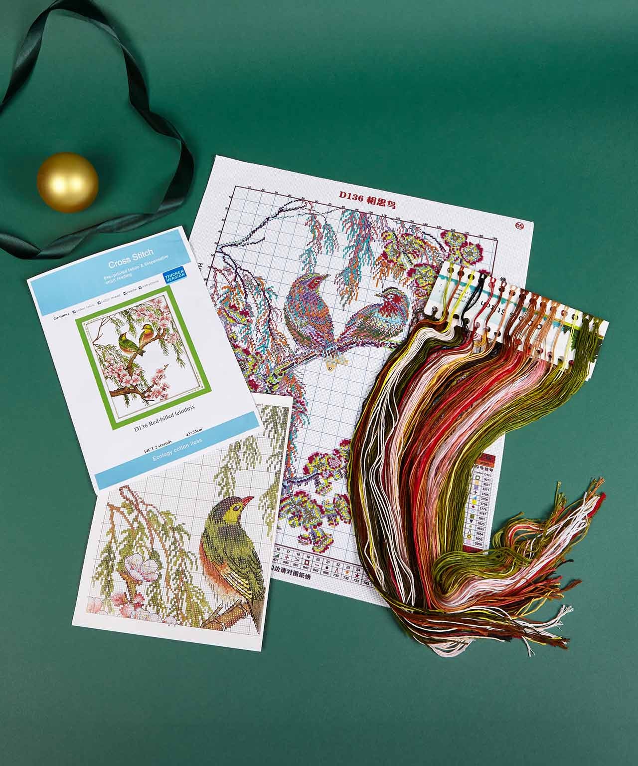 Birds Cross-stitch Set