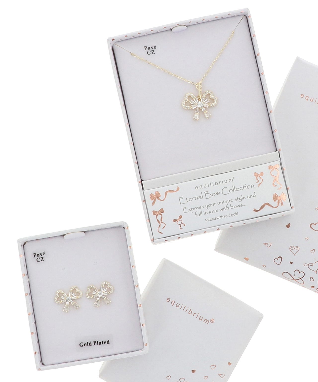 Bow necklace & Earring Set