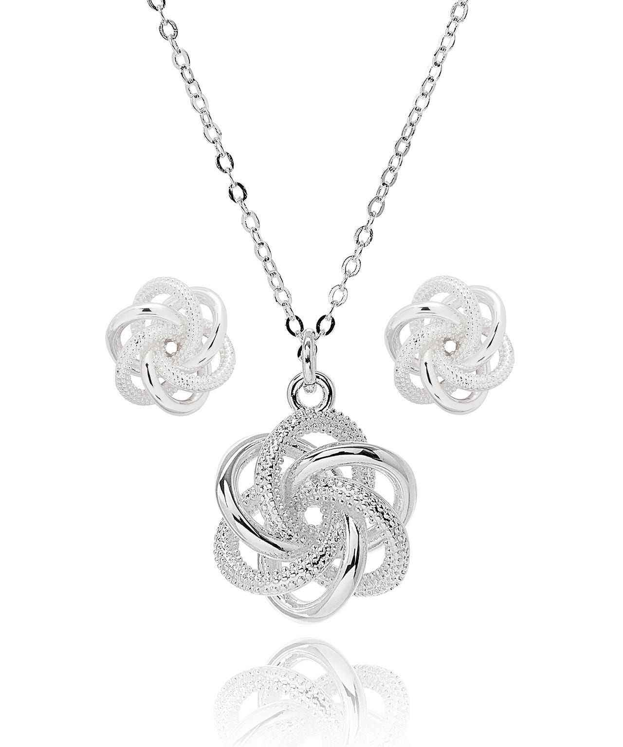 Knot Earrings & Necklace Set