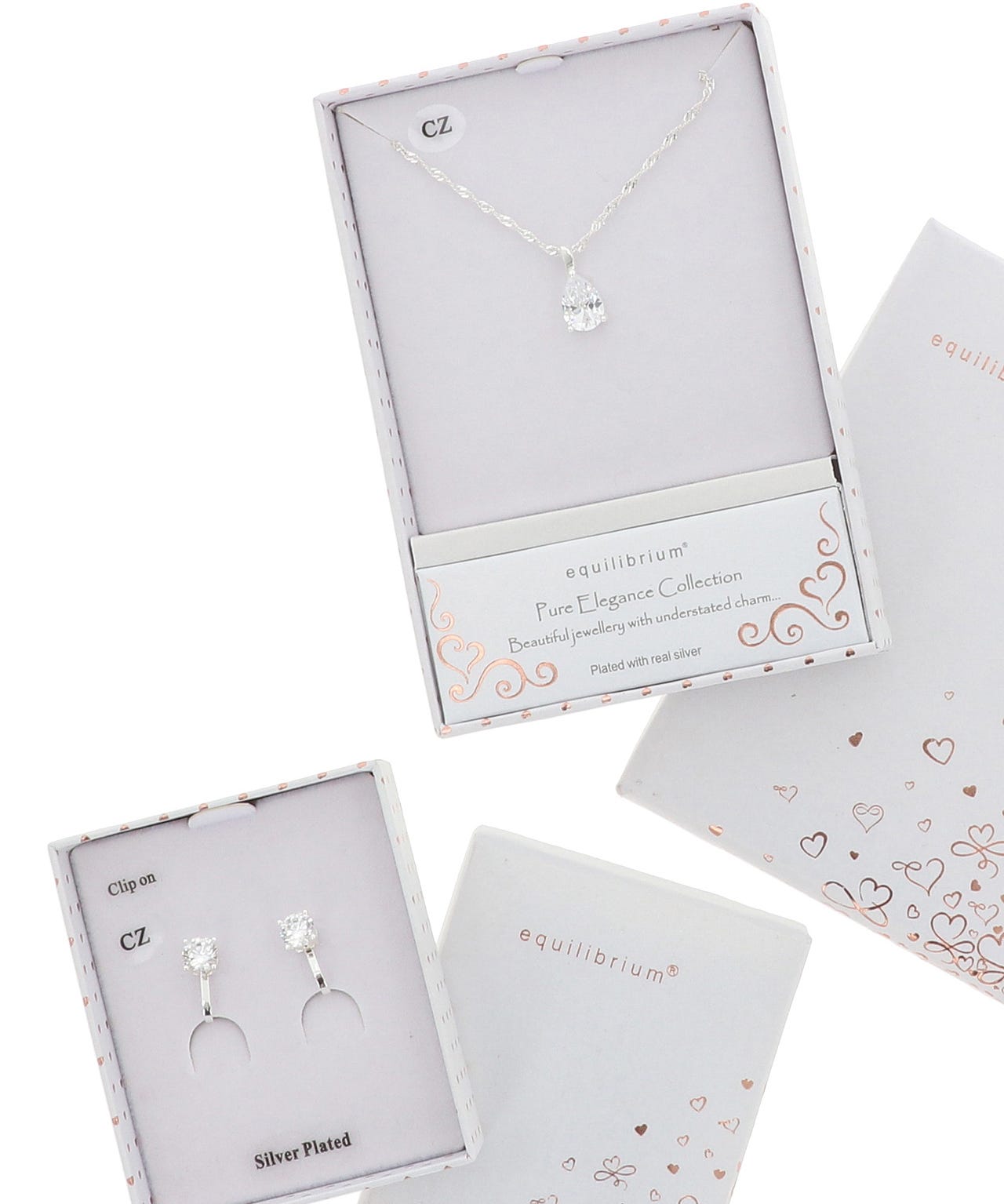 Clip On Earrings and Necklace Set