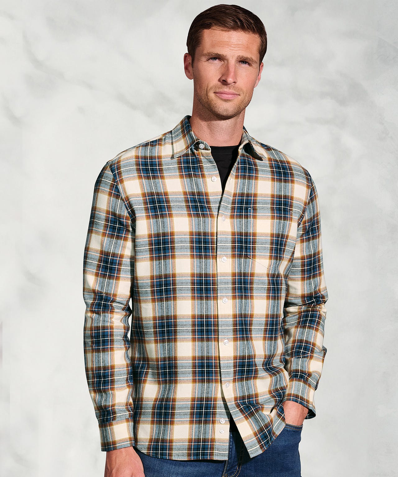 Brook Taverner Casual Check Long Sleeve Shirt