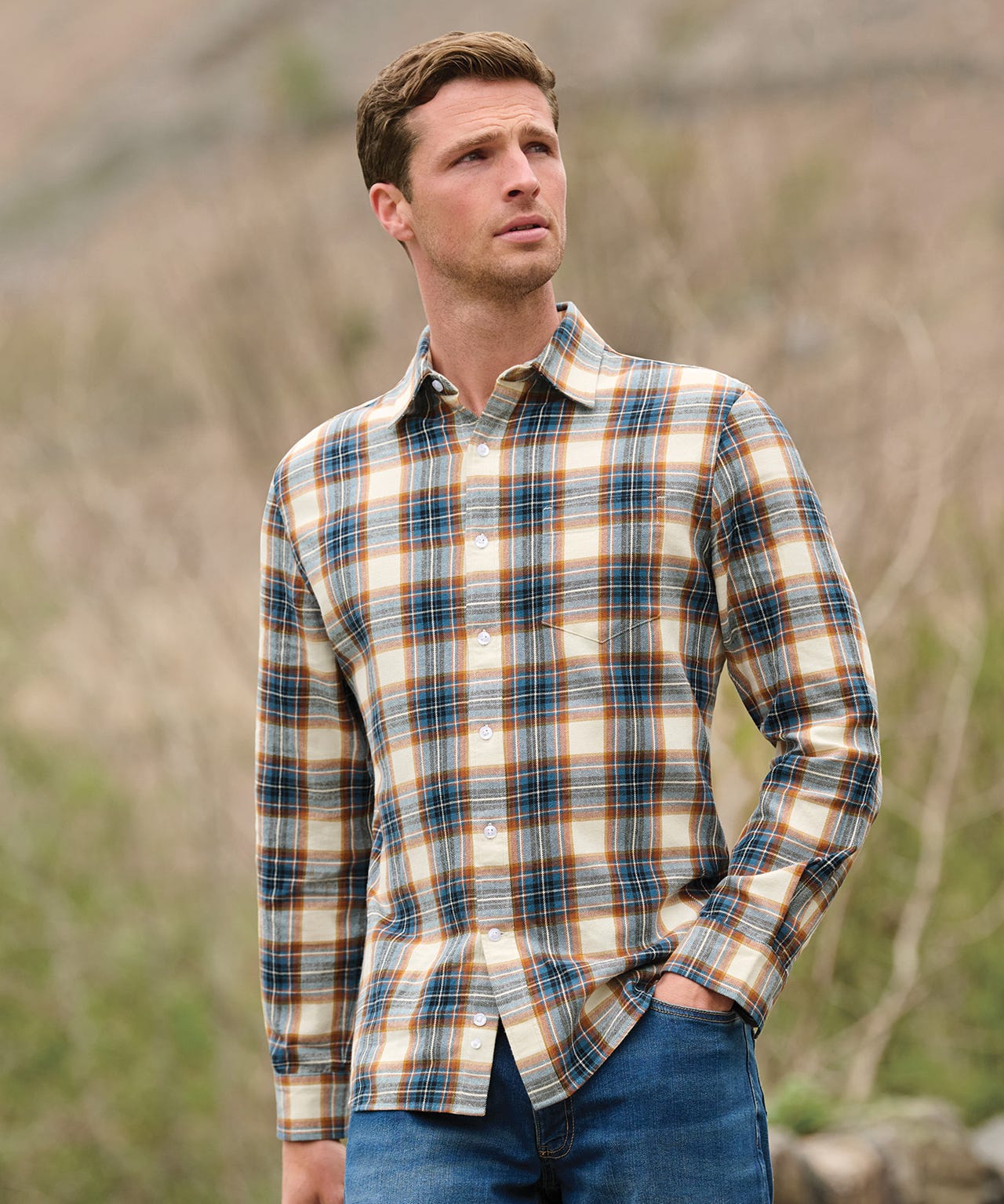 Brook Taverner Casual Check Long Sleeve Shirt