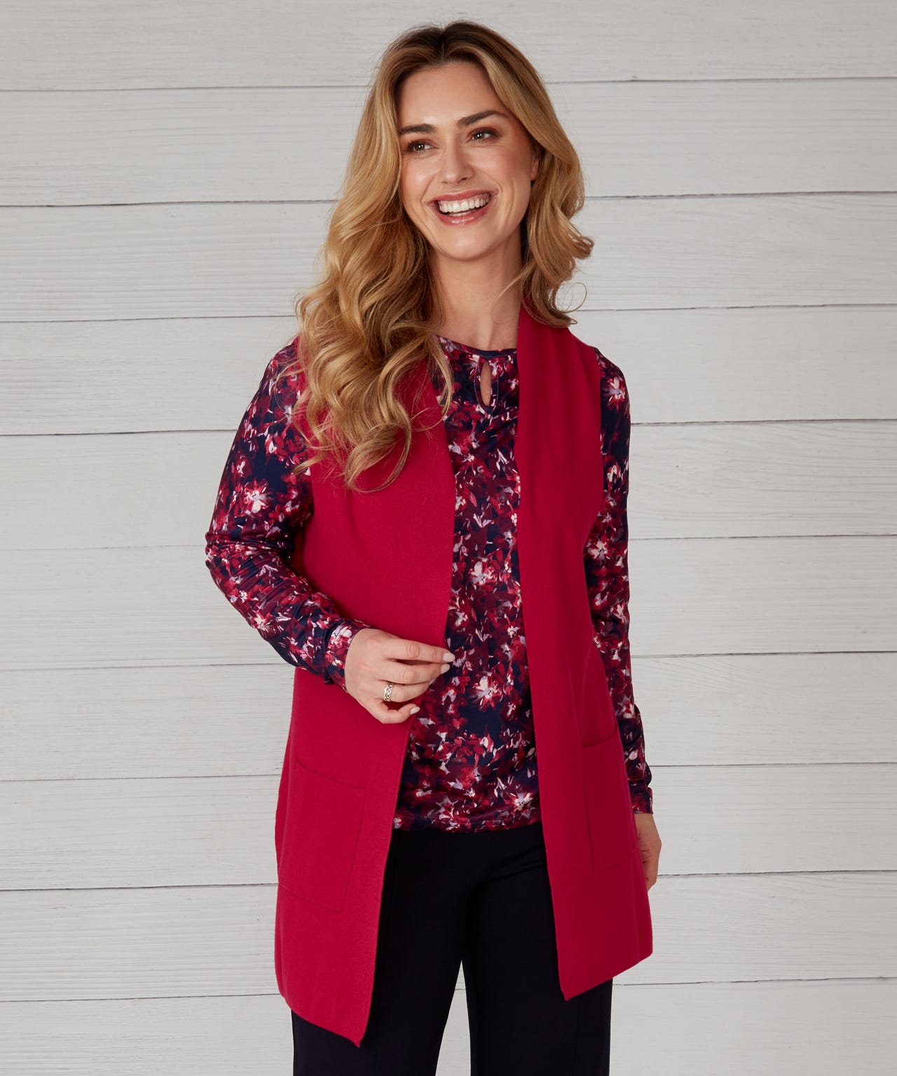 First Avenue Knitted Cardigan Waistcoat