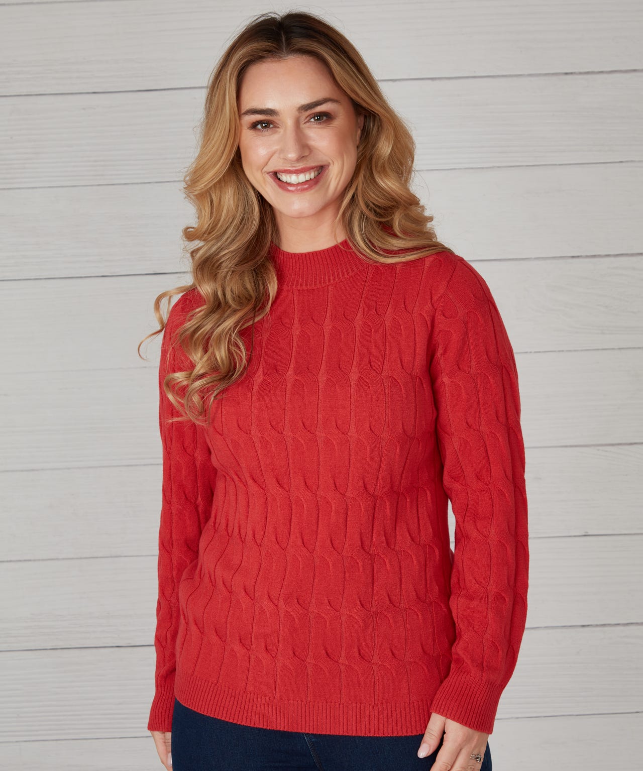 First Avenue Cable Knit Jumper